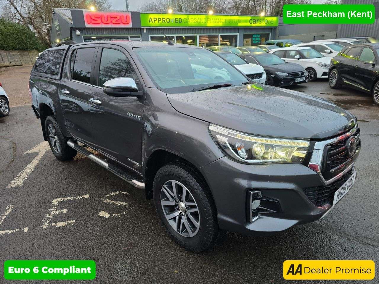 A 2019 TOYOTA HI-LUX 2.4 D-4D Invincible X Grey, 72,800 miles, 1 owner, ULEZ Euro 6 diesel 4WD d A 2019 TOYOTA HI-LUX 2.4 D-4D Invincible X Grey, 72,800 miles, 1 owner, ULEZ Euro 6 diesel 4WD d