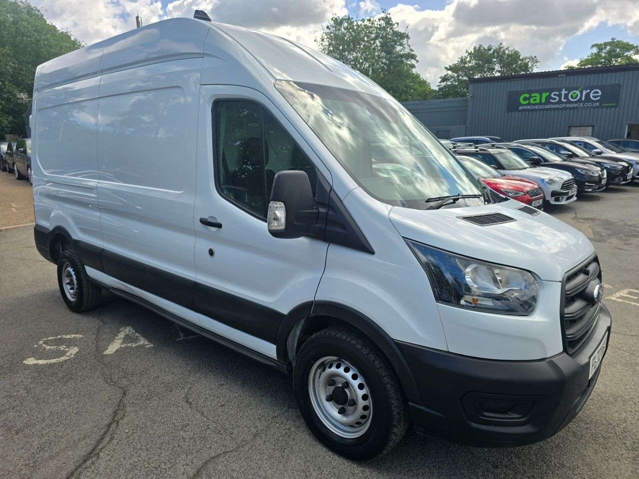 A 2022 FORD TRANSIT 2.0 350 EcoBlue Leader in white, 66,600 miles, full service history, 1 owne A 2022 FORD TRANSIT 2.0 350 EcoBlue Leader in white, 66,600 miles, full service history, 1 owne