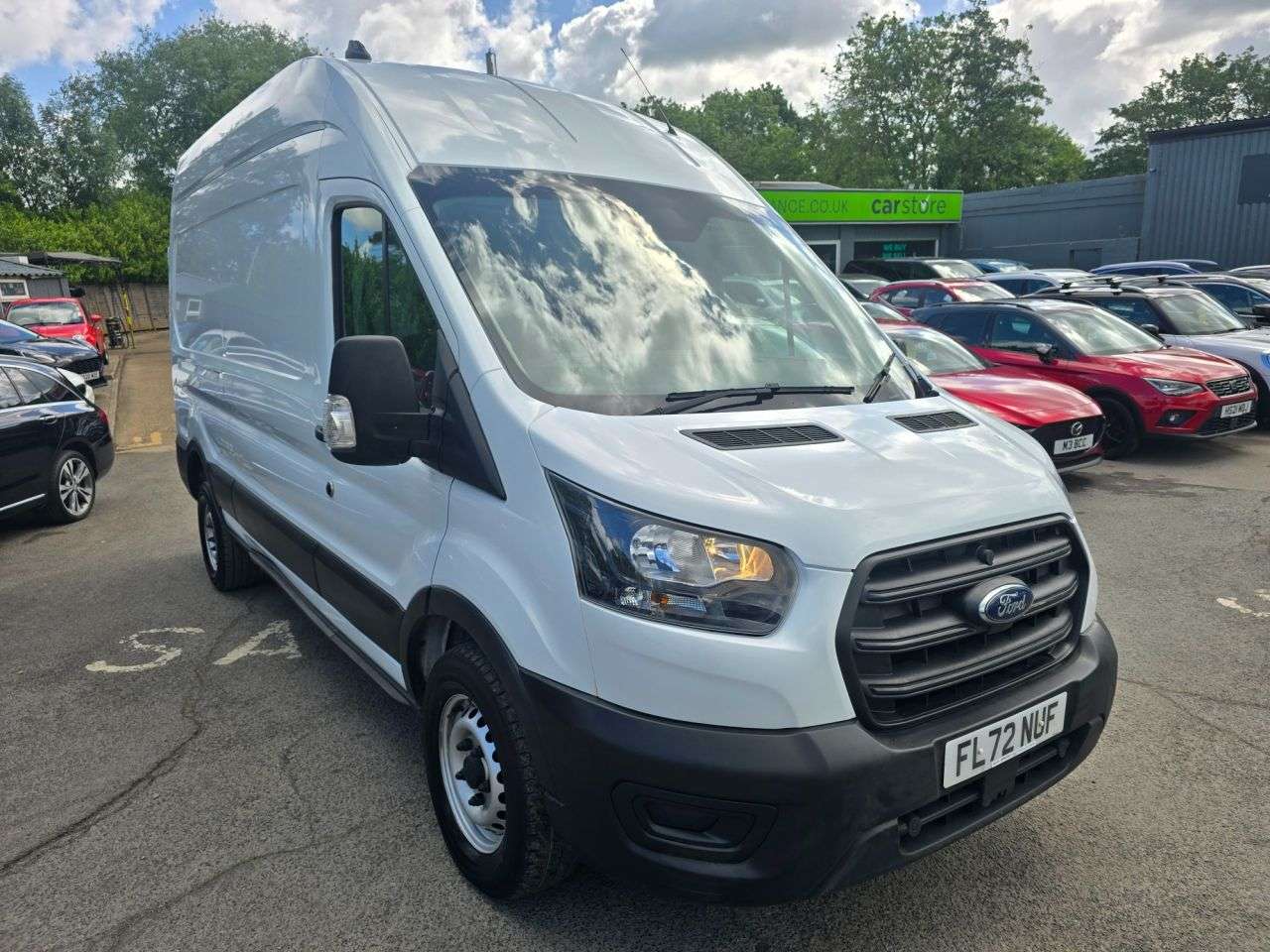 A 2022 FORD TRANSIT 2.0 350 EcoBlue Leader in white, 66,600 miles, full service history, 1 owne A 2022 FORD TRANSIT 2.0 350 EcoBlue Leader in white, 66,600 miles, full service history, 1 owne