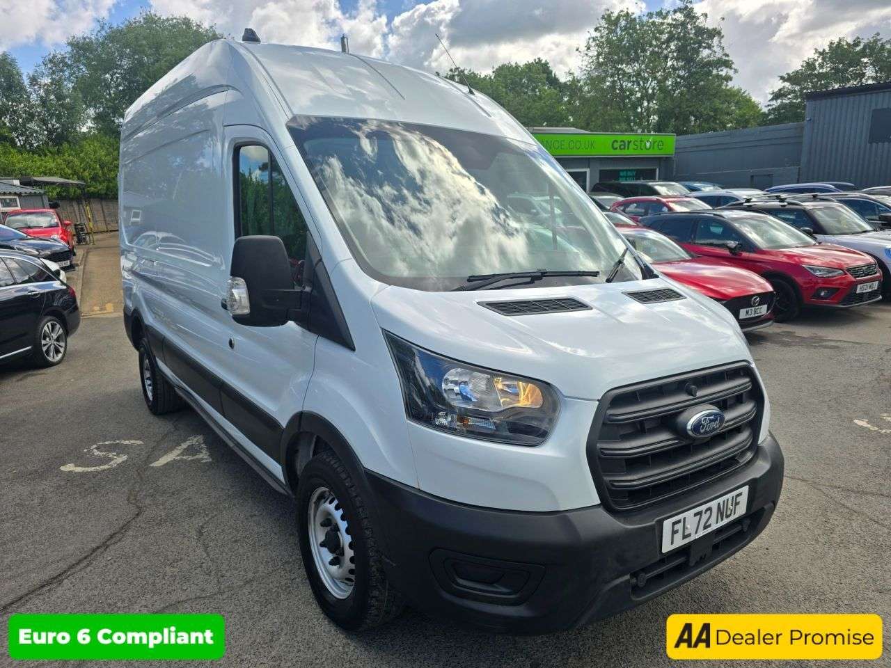 A 2022 FORD TRANSIT 2.0 350 EcoBlue Leader in white, 66,600 miles, full service history, 1 owne A 2022 FORD TRANSIT 2.0 350 EcoBlue Leader in white, 66,600 miles, full service history, 1 owne