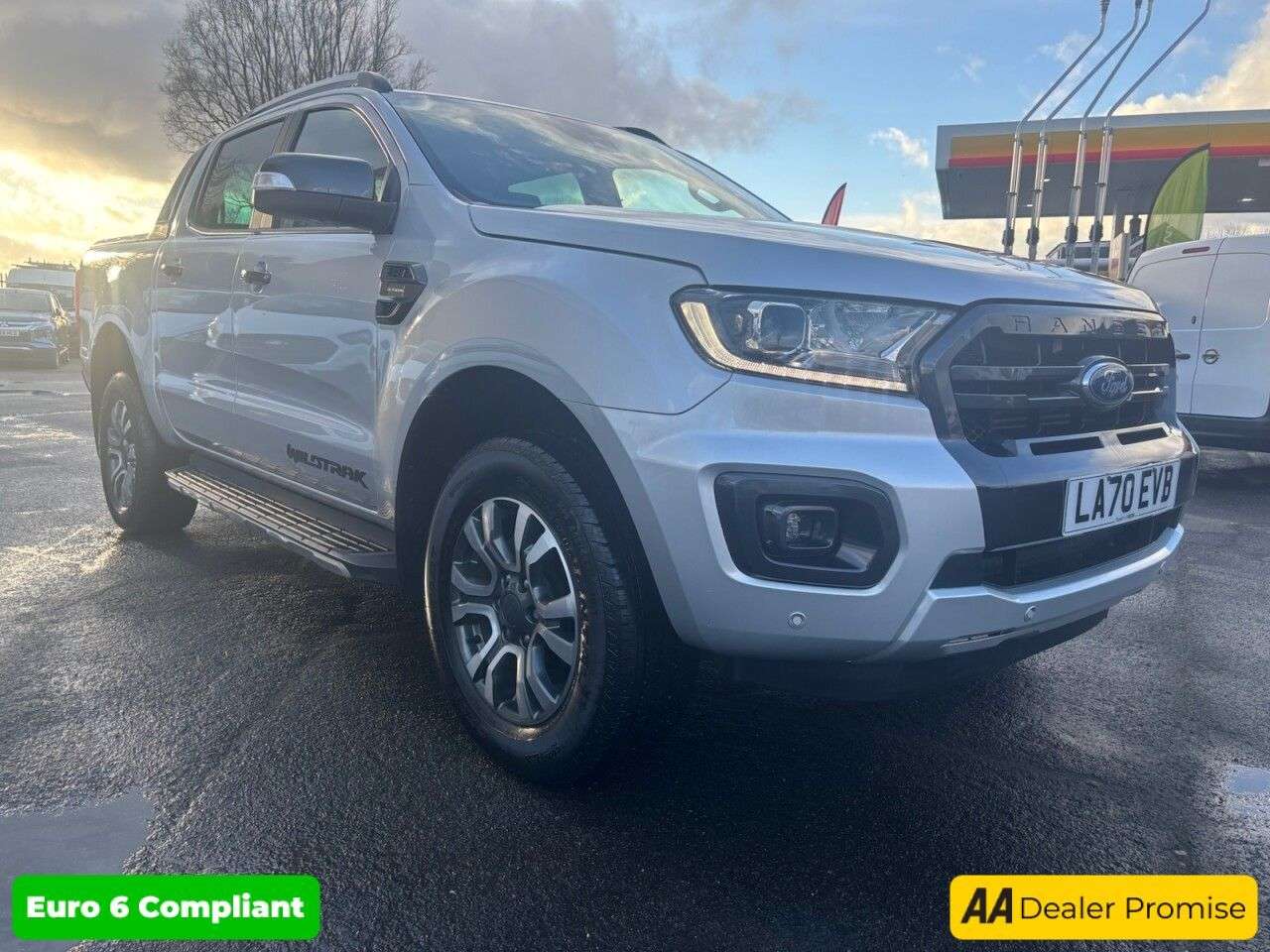 A 2020 FORD RANGER 2.0 EcoBlue Wildtrak in silver, 56,000 miles, Euro 6 ULEZ, 4x4, automatic, A 2020 FORD RANGER 2.0 EcoBlue Wildtrak in silver, 56,000 miles, Euro 6 ULEZ, 4x4, automatic,
