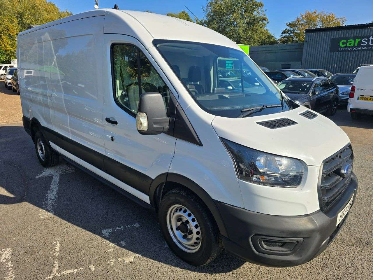 A 2022 FORD TRANSIT 2.0 350 EcoBlue Leader in white, 30,900 miles, service history, 2 owners, U A 2022 FORD TRANSIT 2.0 350 EcoBlue Leader in white, 30,900 miles, service history, 2 owners, U