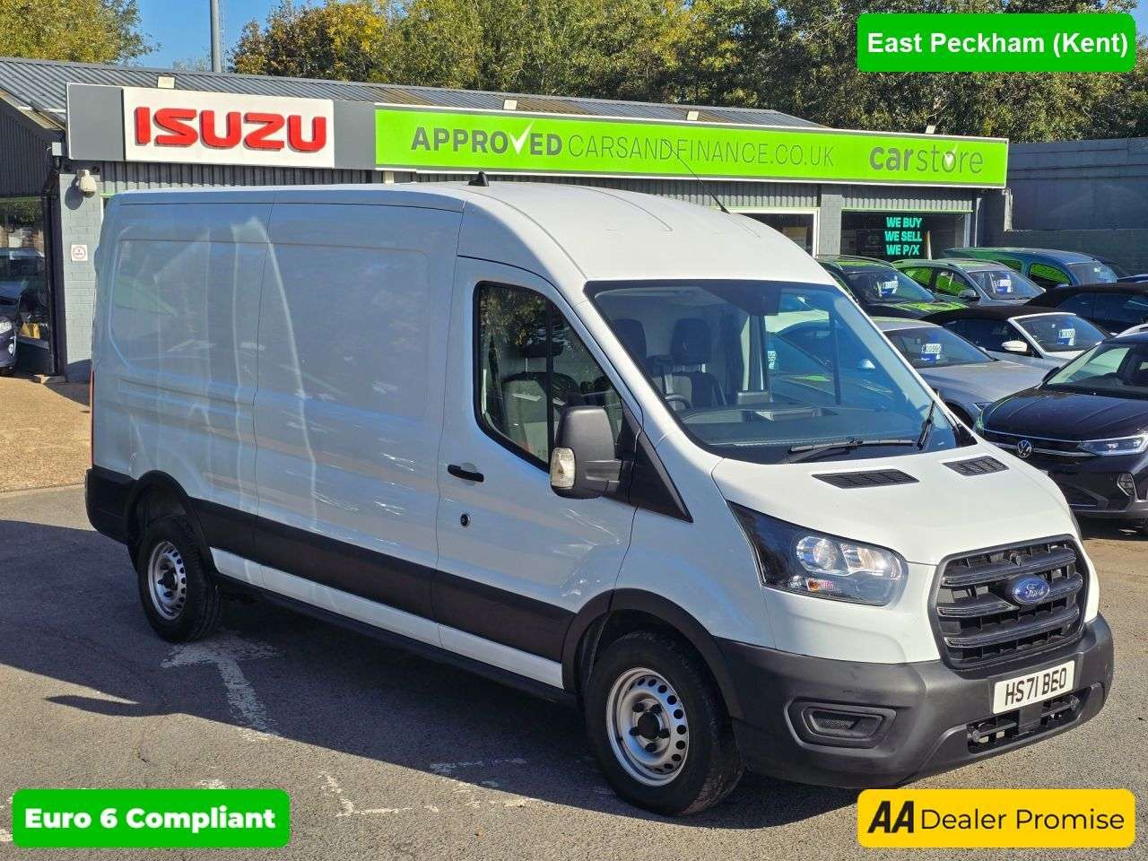 A 2022 FORD TRANSIT 2.0 350 EcoBlue Leader in white, 30,900 miles, service history, 2 owners, U A 2022 FORD TRANSIT 2.0 350 EcoBlue Leader in white, 30,900 miles, service history, 2 owners, U