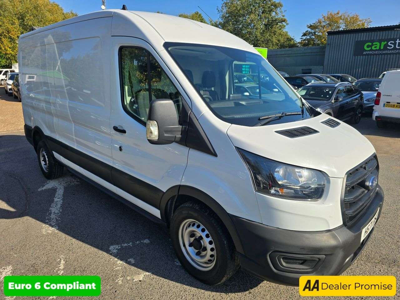 A 2022 FORD TRANSIT 2.0 350 EcoBlue Leader in white, 30,900 miles, service history, 2 owners, U A 2022 FORD TRANSIT 2.0 350 EcoBlue Leader in white, 30,900 miles, service history, 2 owners, U