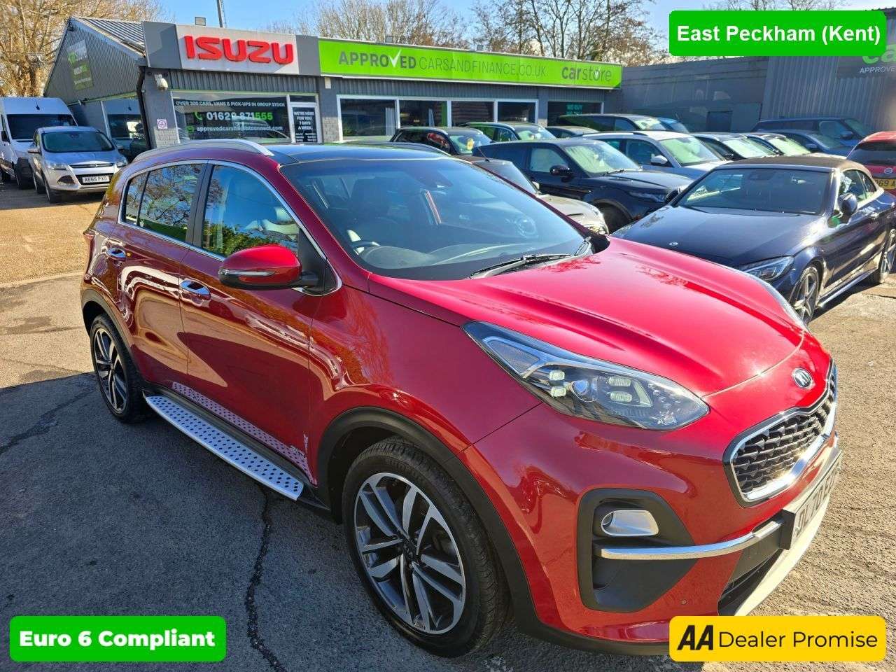 A 2021 KIA SPORTAGE 1.6 T-GDI 3 SUV Red, 37,000 miles, 2 owners, full service history, ULEZ Eur A 2021 KIA SPORTAGE 1.6 T-GDI 3 SUV Red, 37,000 miles, 2 owners, full service history, ULEZ Eur