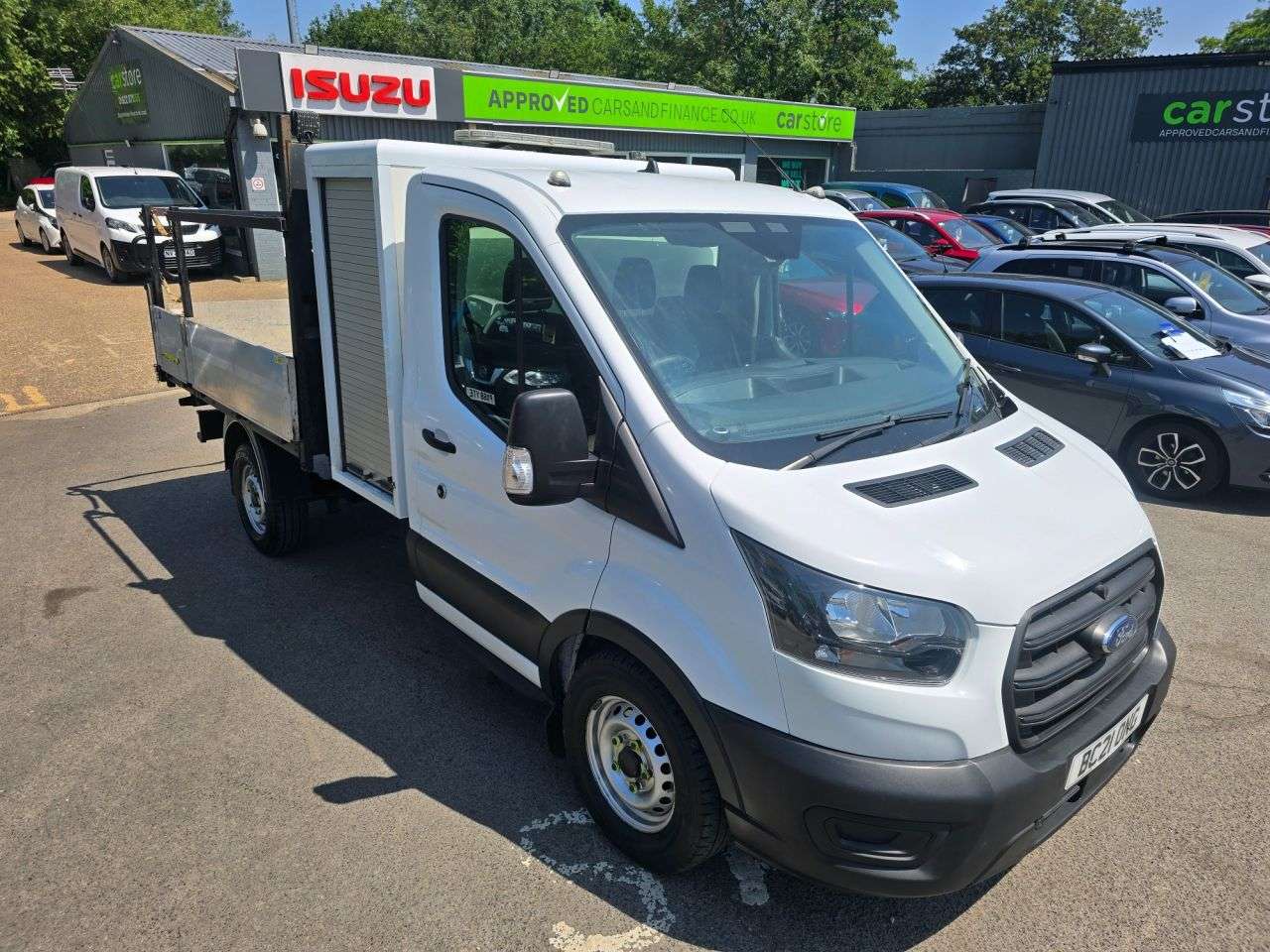 A 2021 FORD TRANSIT 2.0 350 EcoBlue Tipper in white, 46,618 miles, 1 owner, FSH, ULEZ Euro 6, a A 2021 FORD TRANSIT 2.0 350 EcoBlue Tipper in white, 46,618 miles, 1 owner, FSH, ULEZ Euro 6, a