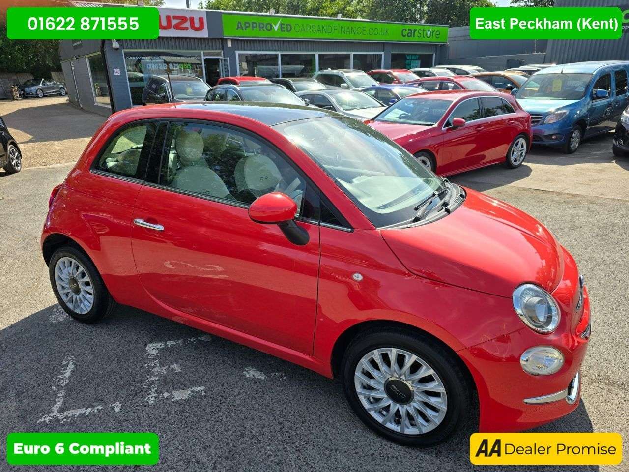 A 2017 FIAT 500 1.2 Lounge Hatchback in pink, 50,000 miles, 1 owner, ULEZ compliant Euro 6 A 2017 FIAT 500 1.2 Lounge Hatchback in pink, 50,000 miles, 1 owner, ULEZ compliant Euro 6