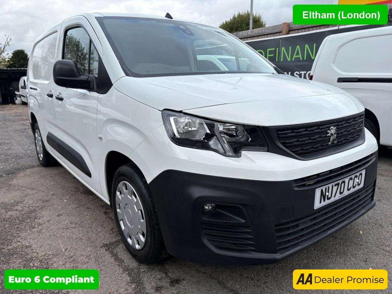 A 2020 PEUGEOT PARTNER 1.5 BlueHDi 950 LWB Crew Van 5 Seater in white, 42,000 miles, 1 owner, ULEZ A 2020 PEUGEOT PARTNER 1.5 BlueHDi 950 LWB Crew Van 5 Seater in white, 42,000 miles, 1 owner, ULEZ