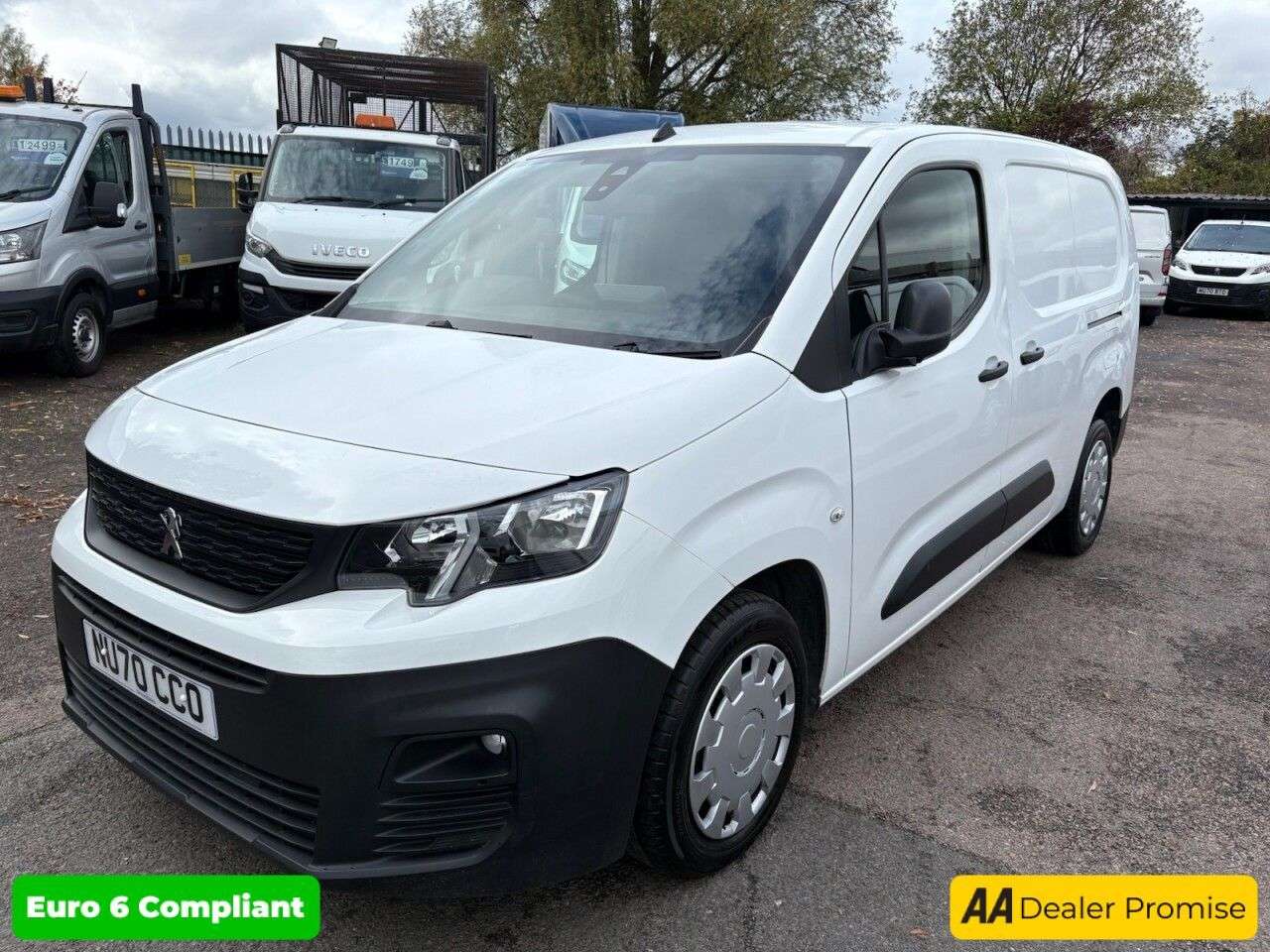 A 2020 PEUGEOT PARTNER 1.5 BlueHDi 950 LWB Crew Van 5 Seater in white, 42,000 miles, 1 owner, ULEZ A 2020 PEUGEOT PARTNER 1.5 BlueHDi 950 LWB Crew Van 5 Seater in white, 42,000 miles, 1 owner, ULEZ