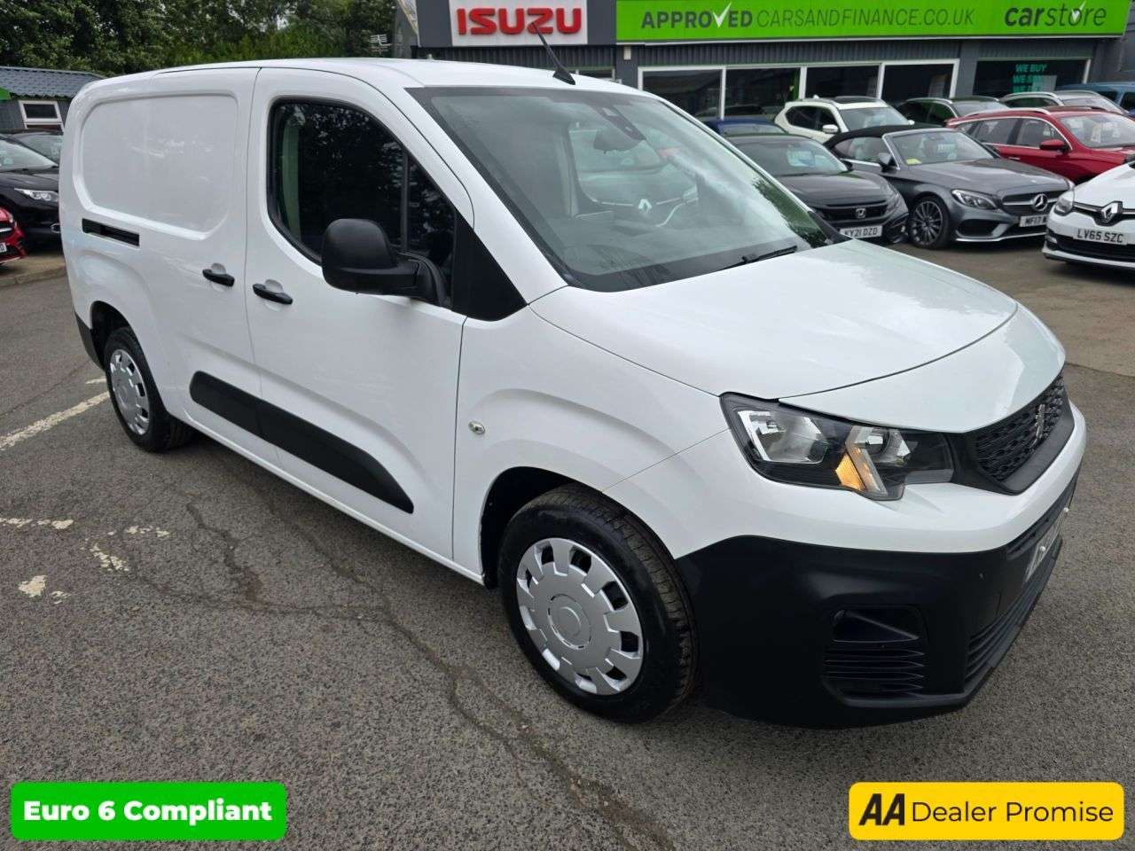 A 2021 PEUGEOT PARTNER 1.5 BlueHDi LWB Crew Cab, 39.300 miles, 5 Speed Manual, Air Con, Bluetooth, A 2021 PEUGEOT PARTNER 1.5 BlueHDi LWB Crew Cab, 39.300 miles, 5 Speed Manual, Air Con, Bluetooth,