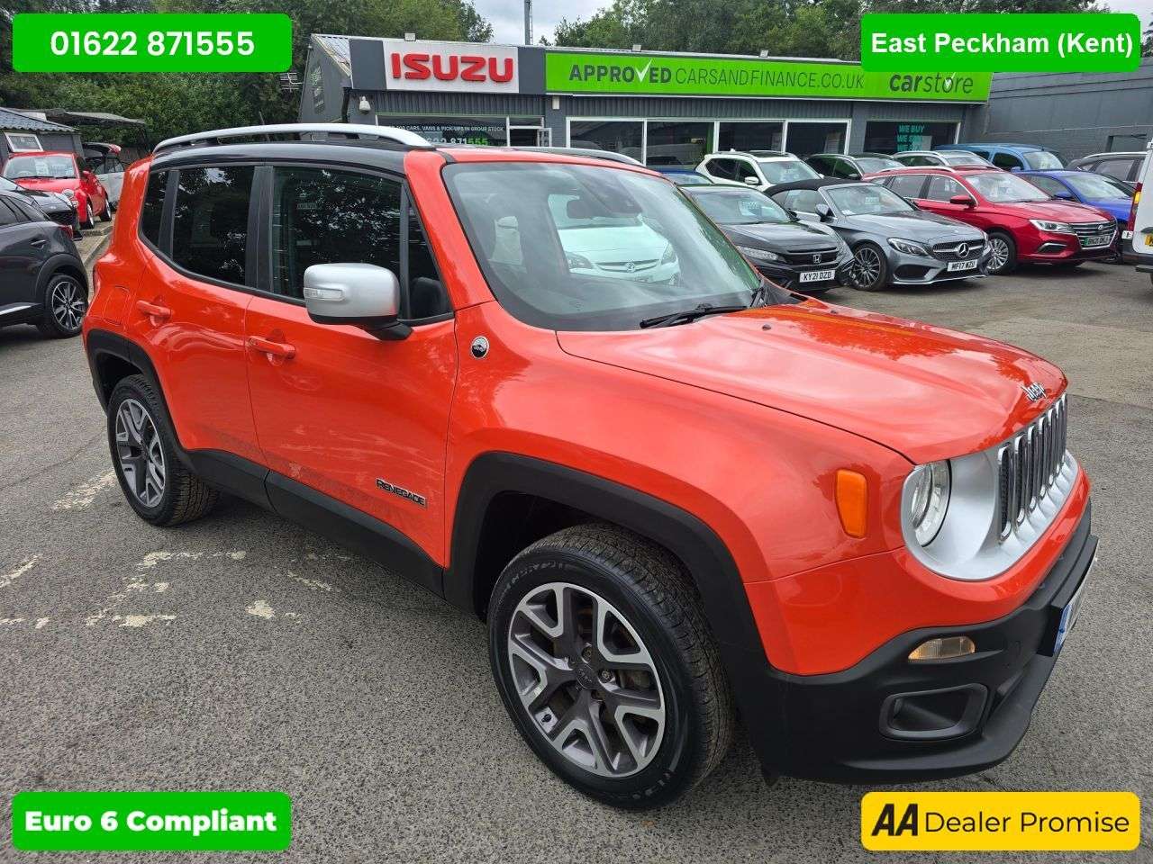 A 2015 JEEP RENEGADE 2.0 MultiJetII Opening Edition, 84,388 miles, Euro 6 ULEZ 4WD SUV with 6-Sp A 2015 JEEP RENEGADE 2.0 MultiJetII Opening Edition, 84,388 miles, Euro 6 ULEZ 4WD SUV with 6-Sp