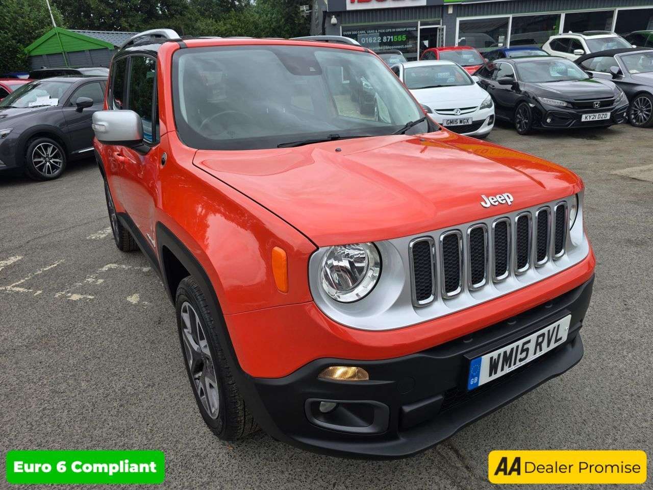 A 2015 JEEP RENEGADE 2.0 MultiJetII Opening Edition, 84,388 miles, Euro 6 ULEZ 4WD SUV with 6-Sp A 2015 JEEP RENEGADE 2.0 MultiJetII Opening Edition, 84,388 miles, Euro 6 ULEZ 4WD SUV with 6-Sp