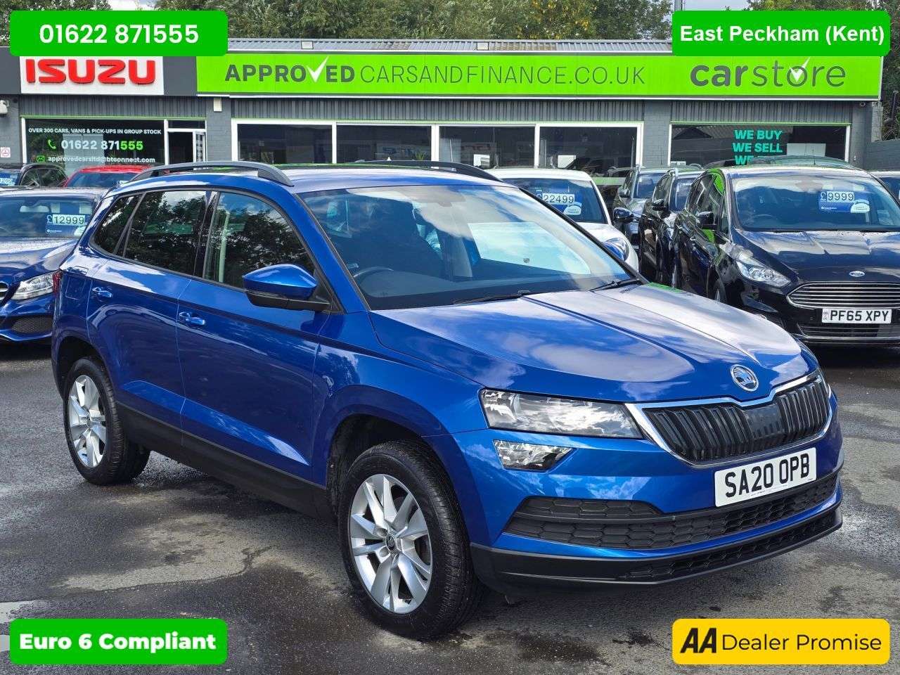 A 2020 SKODA KAROQ 1.0 TSI SE SUV, 42,100 miles, 3 owners, service history, Euro 6 ULEZ, 6-Spe A 2020 SKODA KAROQ 1.0 TSI SE SUV, 42,100 miles, 3 owners, service history, Euro 6 ULEZ, 6-Spe