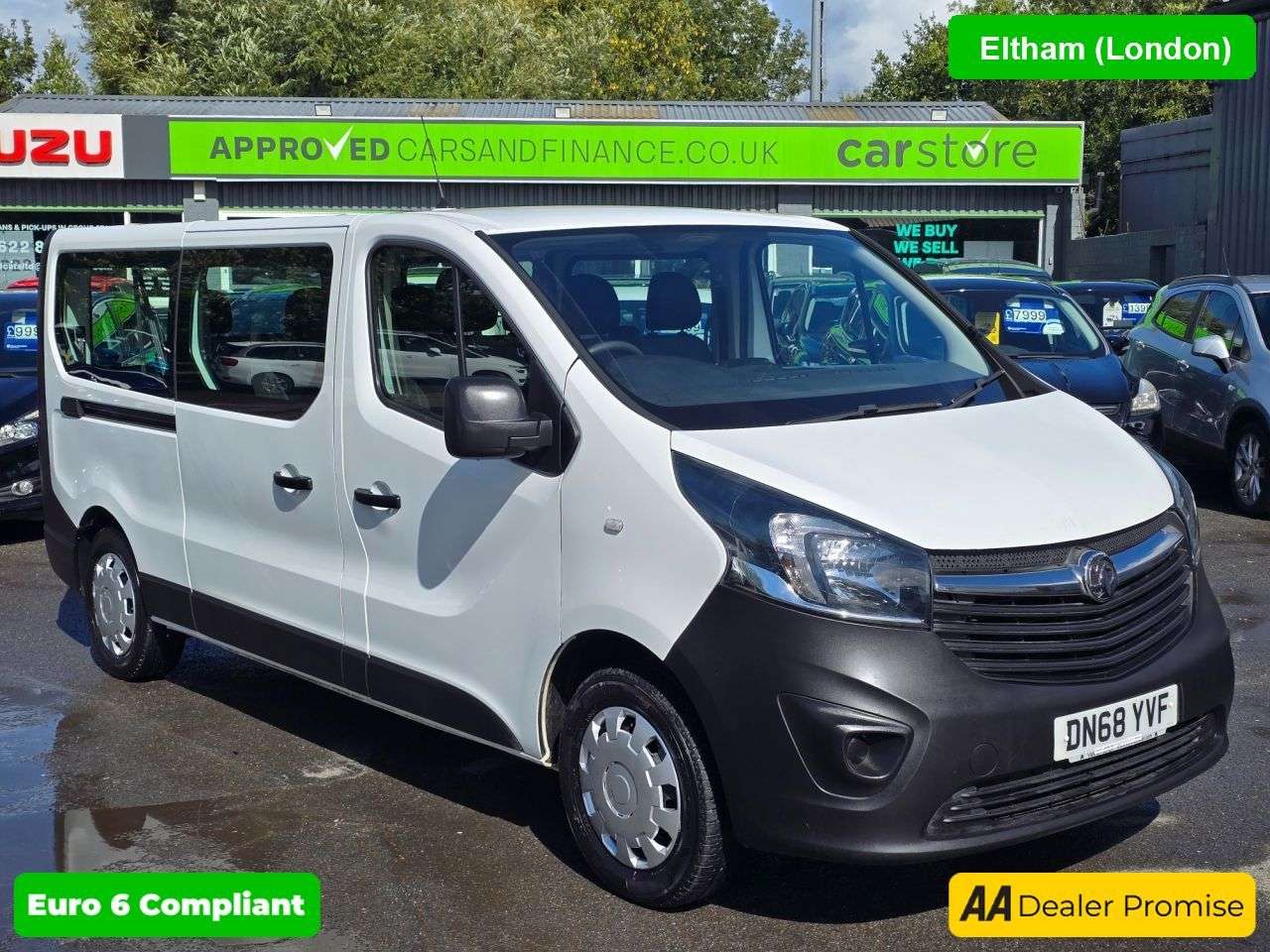 A 2018 VAUXHALL VIVARO White 1.6 CDTi Euro 6 Combi Van, 9 seats, 78,000 miles, ULEZ compliant, 6-S A 2018 VAUXHALL VIVARO White 1.6 CDTi Euro 6 Combi Van, 9 seats, 78,000 miles, ULEZ compliant, 6-S