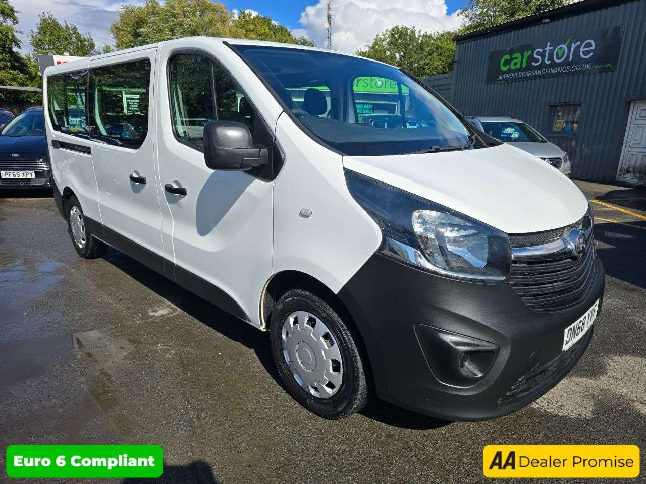 A 2018 VAUXHALL VIVARO White 1.6 CDTi Euro 6 Combi Van, 9 seats, 78,000 miles, ULEZ compliant, 6-S A 2018 VAUXHALL VIVARO White 1.6 CDTi Euro 6 Combi Van, 9 seats, 78,000 miles, ULEZ compliant, 6-S