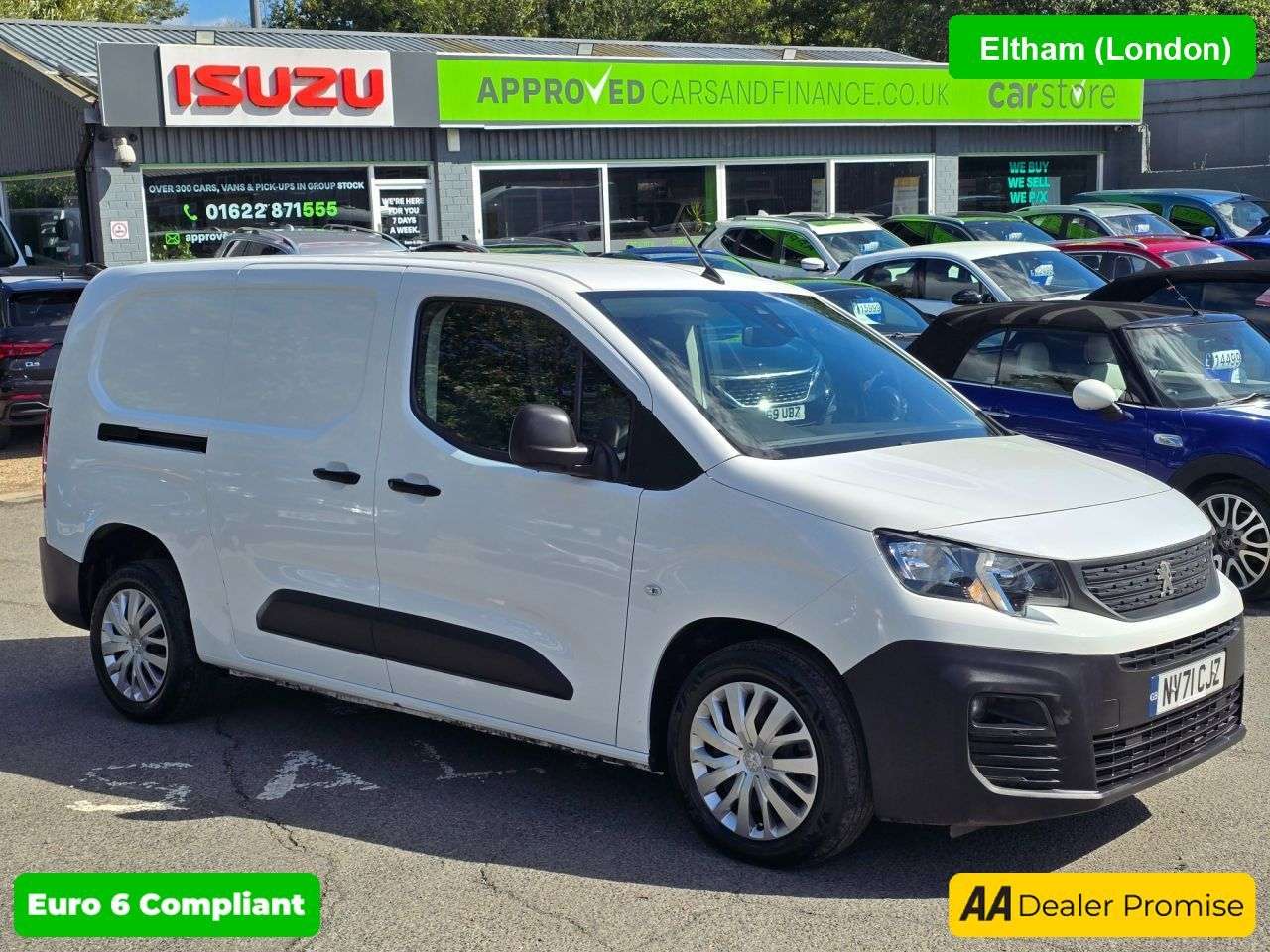 A 2021 PEUGEOT PARTNER 1.5 BlueHDi 850 Premium LWB Crew Van, 44,900 miles, 1 owner, full service h A 2021 PEUGEOT PARTNER 1.5 BlueHDi 850 Premium LWB Crew Van, 44,900 miles, 1 owner, full service h