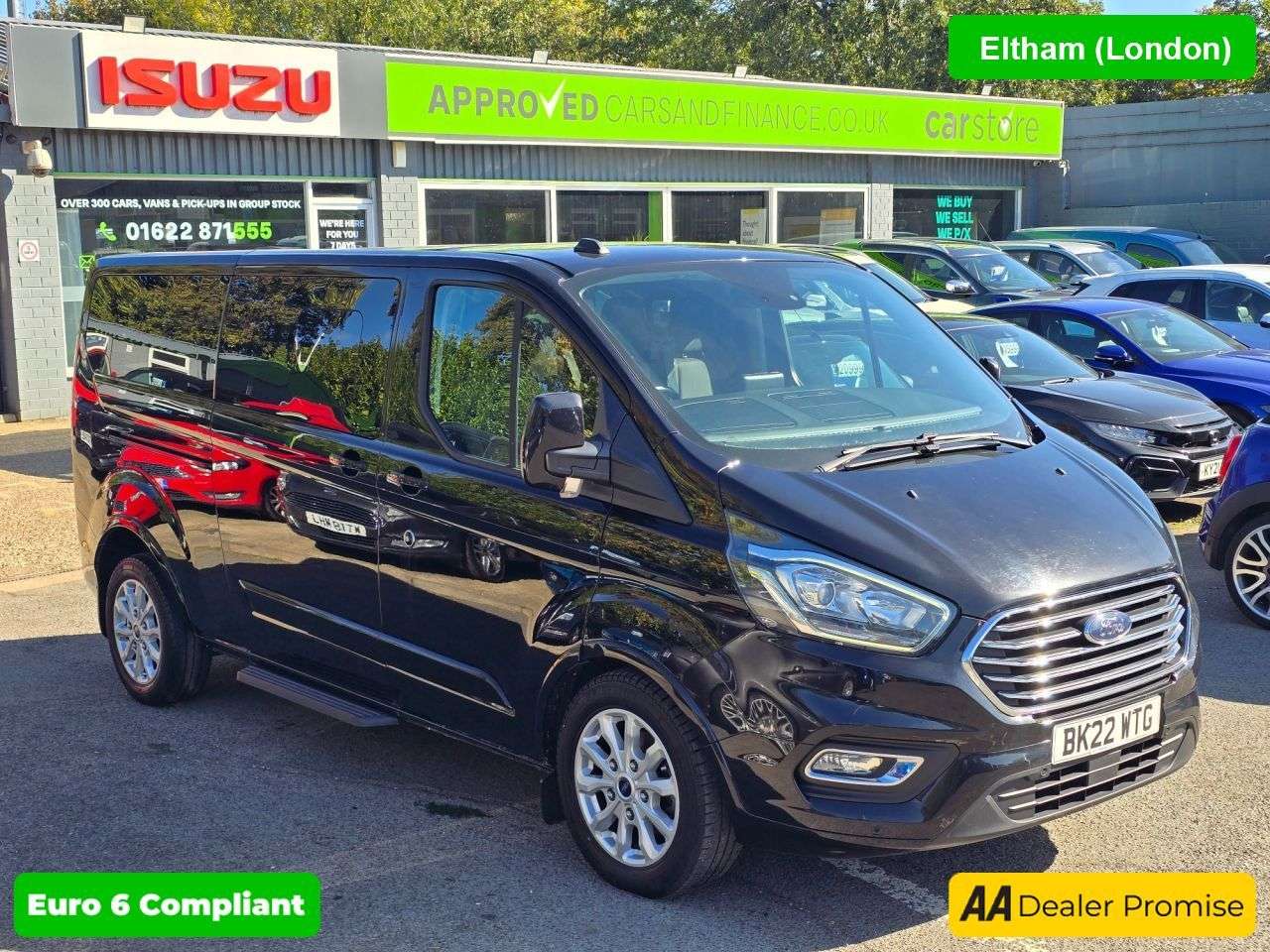 A 2022 FORD TOURNEO CUSTOM 2.0 320 EcoBlue Titanium Minibus, 60,800 miles, 1 owner, Euro 6 ULEZ diesel A 2022 FORD TOURNEO CUSTOM 2.0 320 EcoBlue Titanium Minibus, 60,800 miles, 1 owner, Euro 6 ULEZ diesel