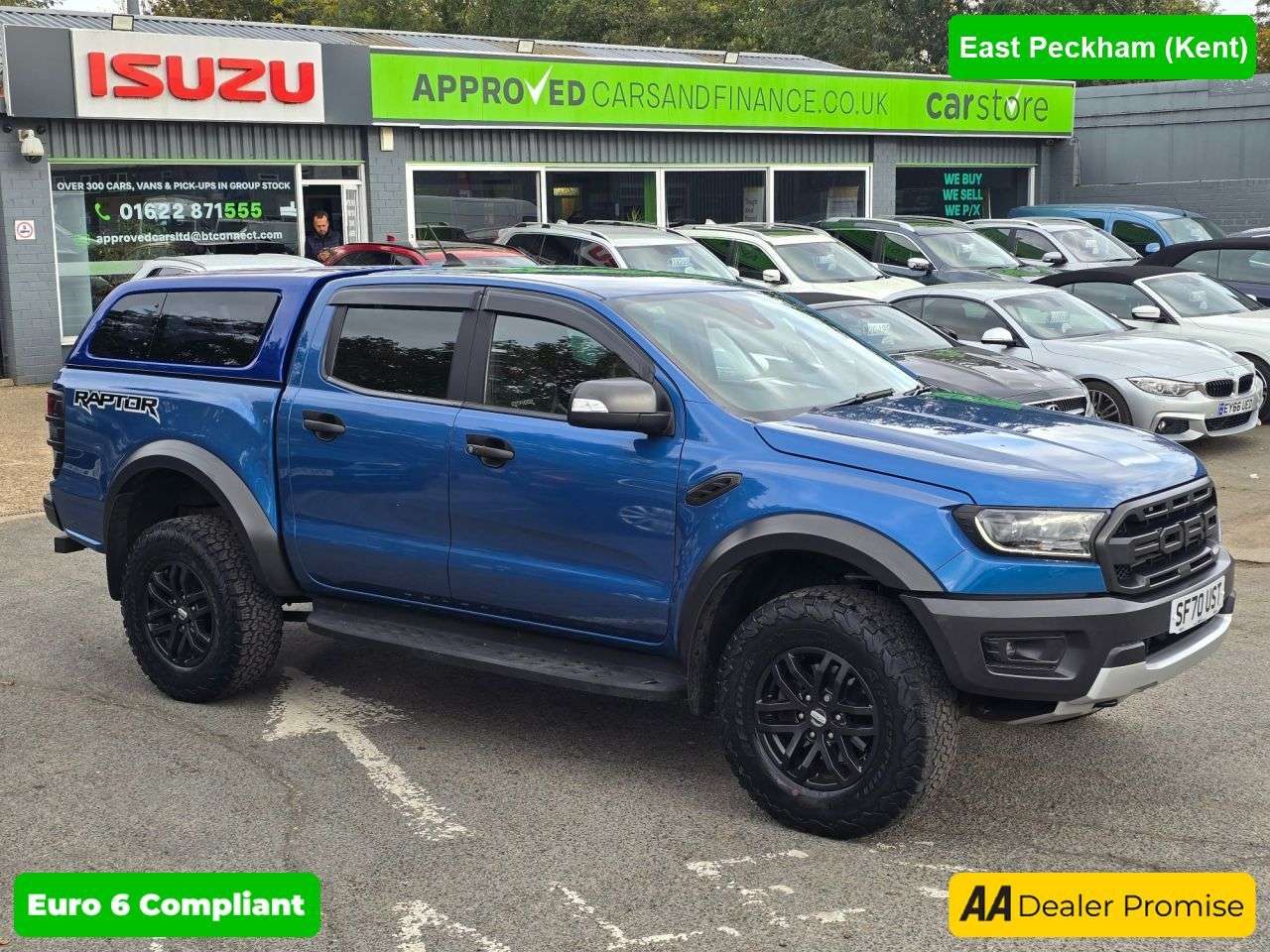 A 2020 FORD RANGER 2.0 EcoBlue Raptor Double Cab Pickup, 38.900 miles, ULEZ Euro 6, Automatic, A 2020 FORD RANGER 2.0 EcoBlue Raptor Double Cab Pickup, 38.900 miles, ULEZ Euro 6, Automatic,