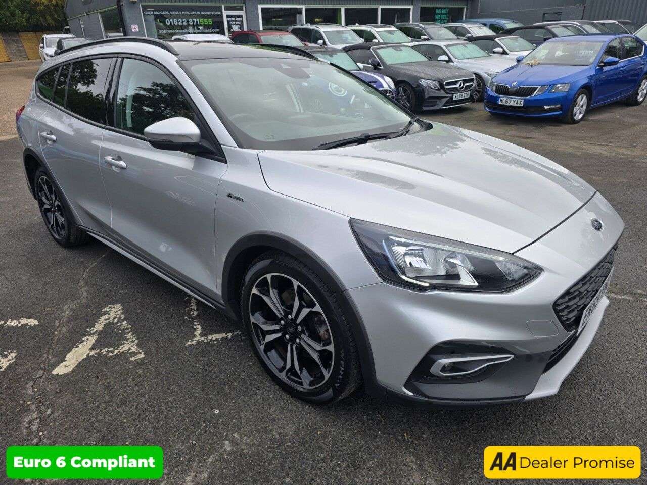 A 2019 FORD FOCUS Silver 1.0T EcoBoost Estate, 55,600 miles 2 owners, Euro 6 ULEZ compliant, A 2019 FORD FOCUS Silver 1.0T EcoBoost Estate, 55,600 miles 2 owners, Euro 6 ULEZ compliant,