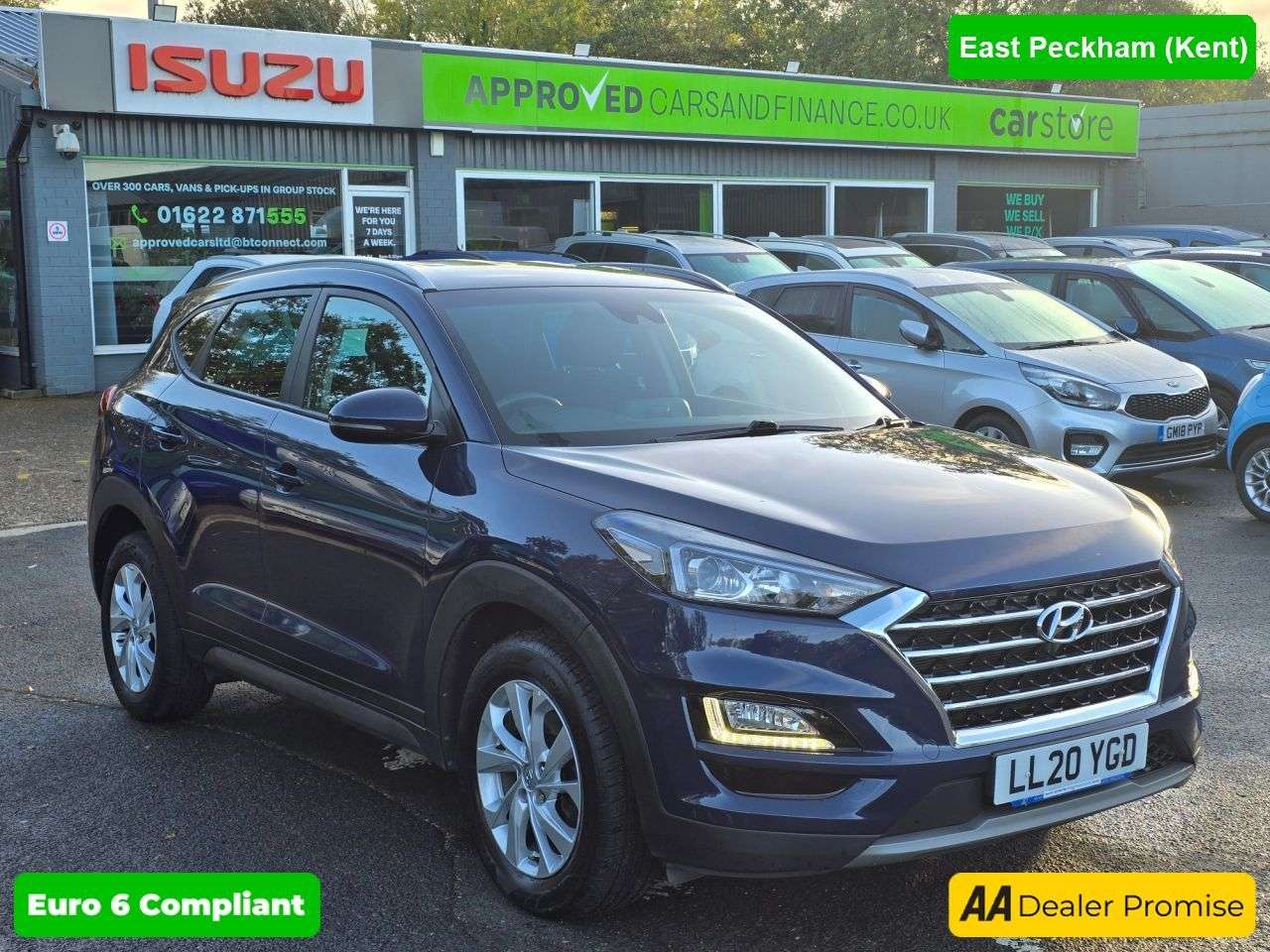 A 2020 HYUNDAI TUCSON Blue 1.6 T-GDi SE Nav SUV, 23,000 miles, 2 owners, Euro 6 ULEZ, 6-speed, 17 A 2020 HYUNDAI TUCSON Blue 1.6 T-GDi SE Nav SUV, 23,000 miles, 2 owners, Euro 6 ULEZ, 6-speed, 17