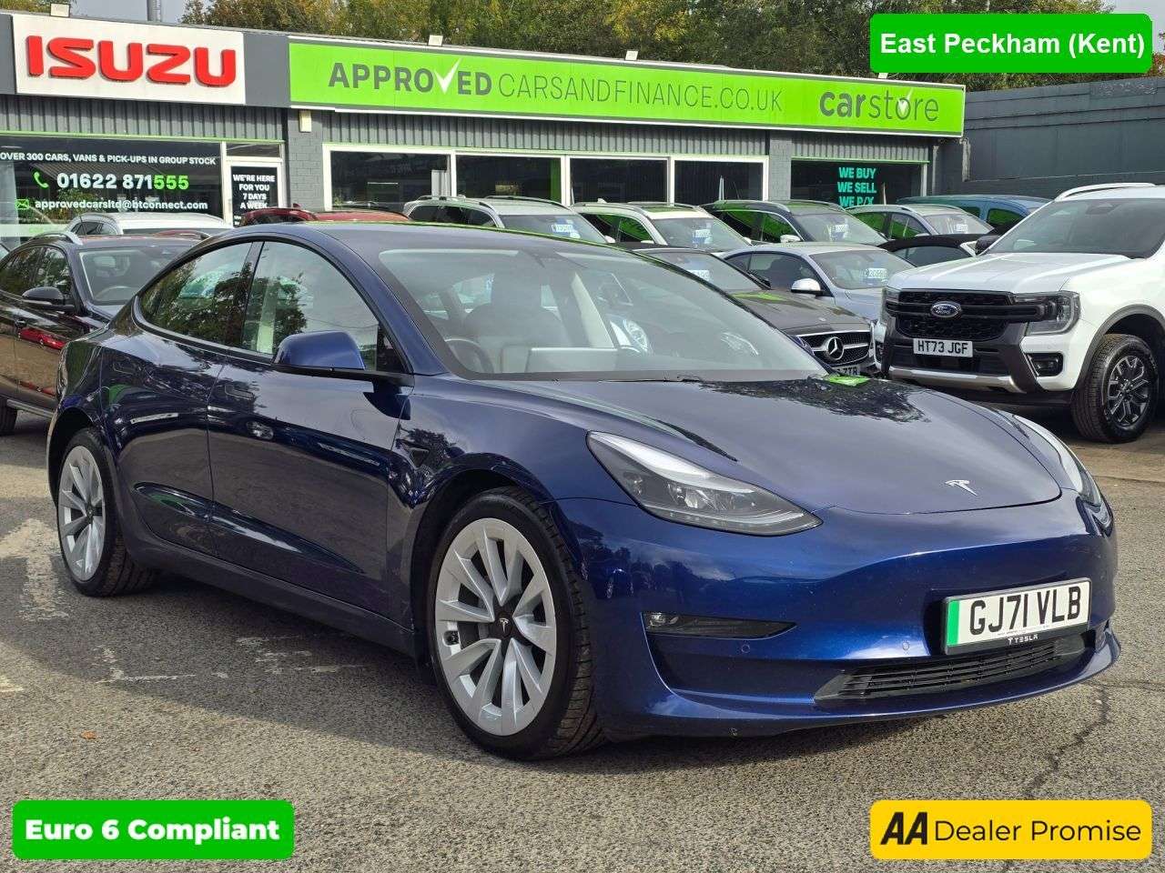 A 2021 TESLA MODEL 3 Blue Dual Motor Long Range, 79,000 miles, 2 owners, ULEZ compliant EV, Auto A 2021 TESLA MODEL 3 Blue Dual Motor Long Range, 79,000 miles, 2 owners, ULEZ compliant EV, Auto