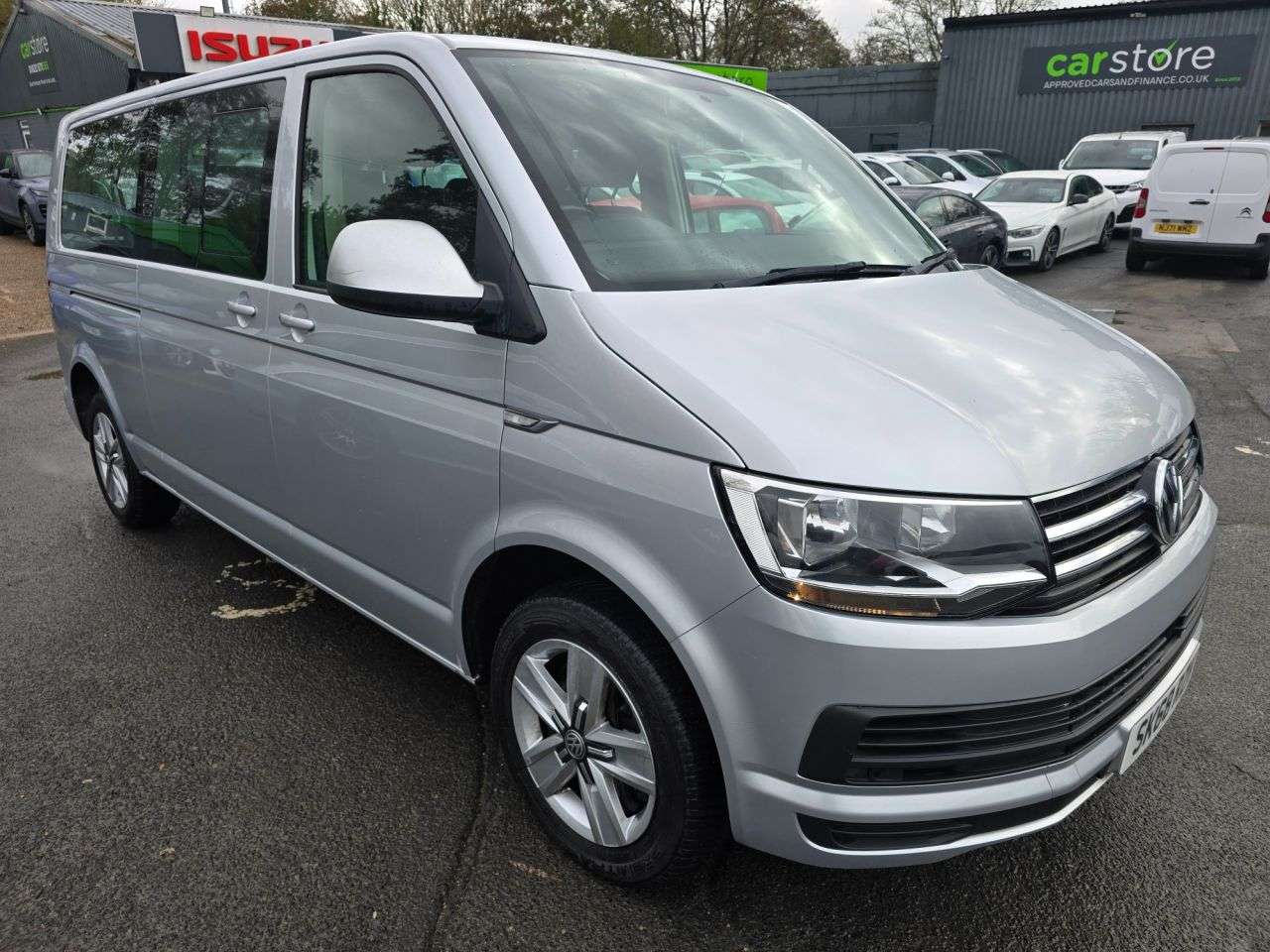 A 2018 VOLKSWAGEN TRANSPORTER SHUTTLE Silver 2.0 BiTDI BlueMotion Tech SE Minibus, 83,300 miles, 2 owners, Euro 6 A 2018 VOLKSWAGEN TRANSPORTER SHUTTLE Silver 2.0 BiTDI BlueMotion Tech SE Minibus, 83,300 miles, 2 owners, Euro 6