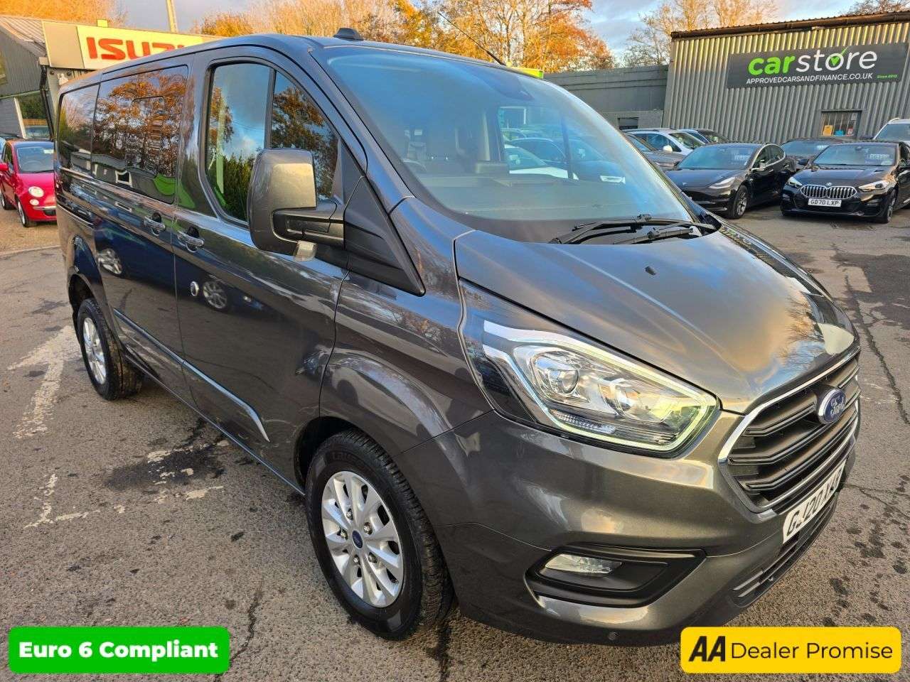 A 2020 FORD TRANSIT CUSTOM 2.0 EcoBlue Limited, 72,054 miles, 1 owner, FSH, ULEZ, 6-seat Crew van, 6 S A 2020 FORD TRANSIT CUSTOM 2.0 EcoBlue Limited, 72,054 miles, 1 owner, FSH, ULEZ, 6-seat Crew van, 6 S