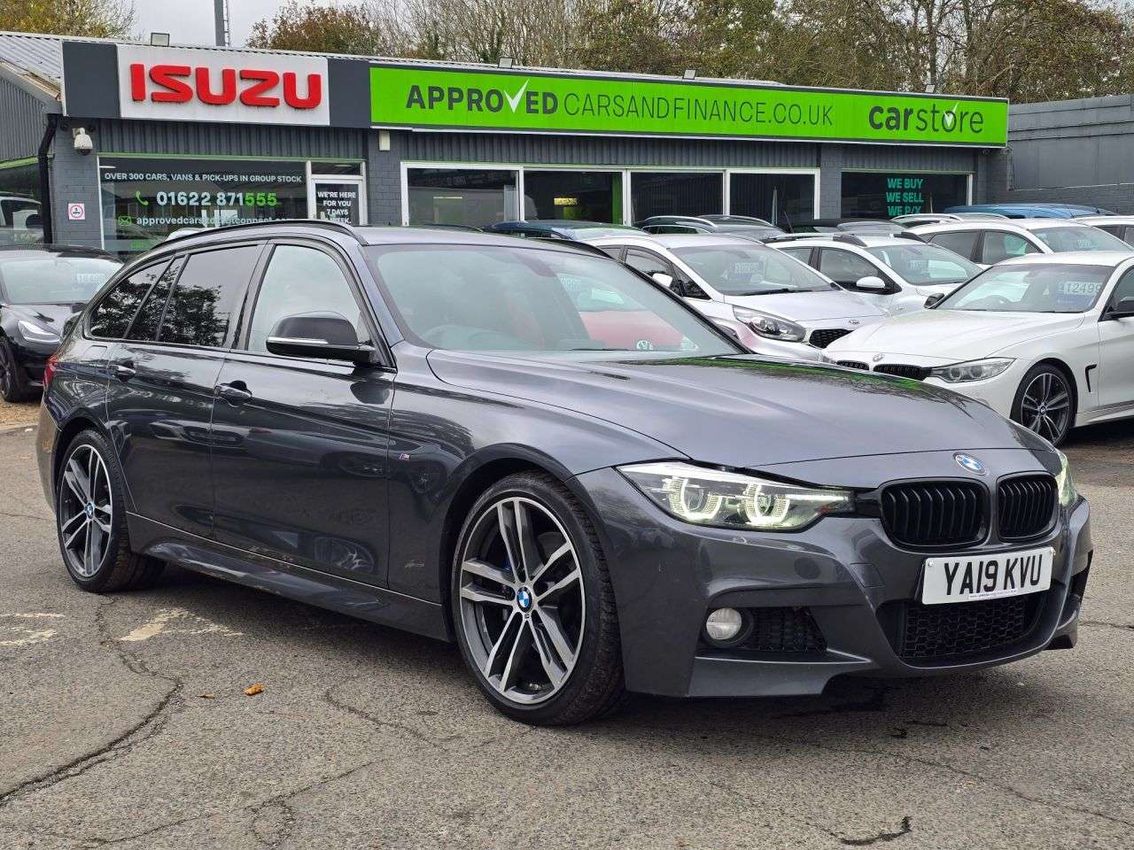 A 2019 BMW 3 SERIES Grey 2.0 320i M Sport Shadow Edition Touring, 62,000 miles, Euro 6 ULEZ, Au A 2019 BMW 3 SERIES Grey 2.0 320i M Sport Shadow Edition Touring, 62,000 miles, Euro 6 ULEZ, Au