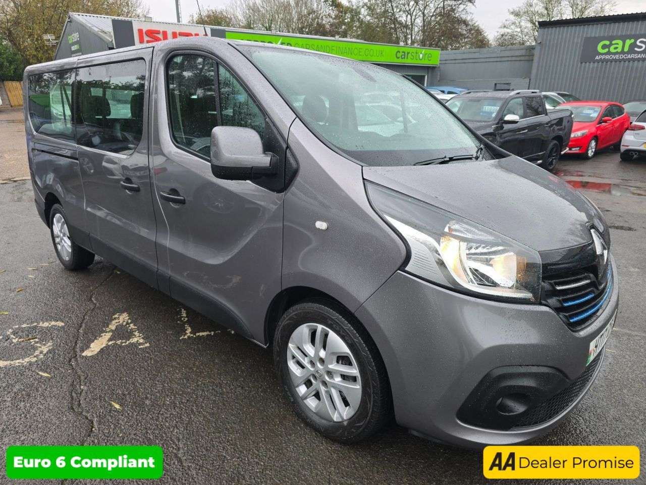 A 2017 RENAULT TRAFIC Grey 1.6L LL29 Energy dCi 125 Sport Nav Minibus, 53,700 miles, Euro 6 ULEZ, A 2017 RENAULT TRAFIC Grey 1.6L LL29 Energy dCi 125 Sport Nav Minibus, 53,700 miles, Euro 6 ULEZ,