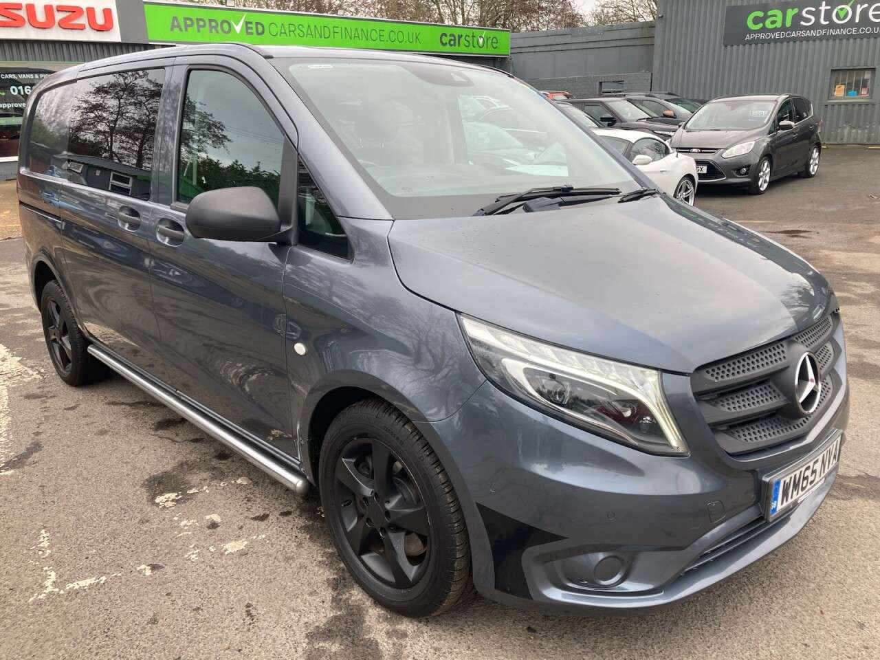 A 2016 MERCEDES-BENZ VITO Grey 2.1 119 CDI BlueTEC Sport Crew Van, 78,600 miles, 2 owners, Euro 6 ULE A 2016 MERCEDES-BENZ VITO Grey 2.1 119 CDI BlueTEC Sport Crew Van, 78,600 miles, 2 owners, Euro 6 ULE