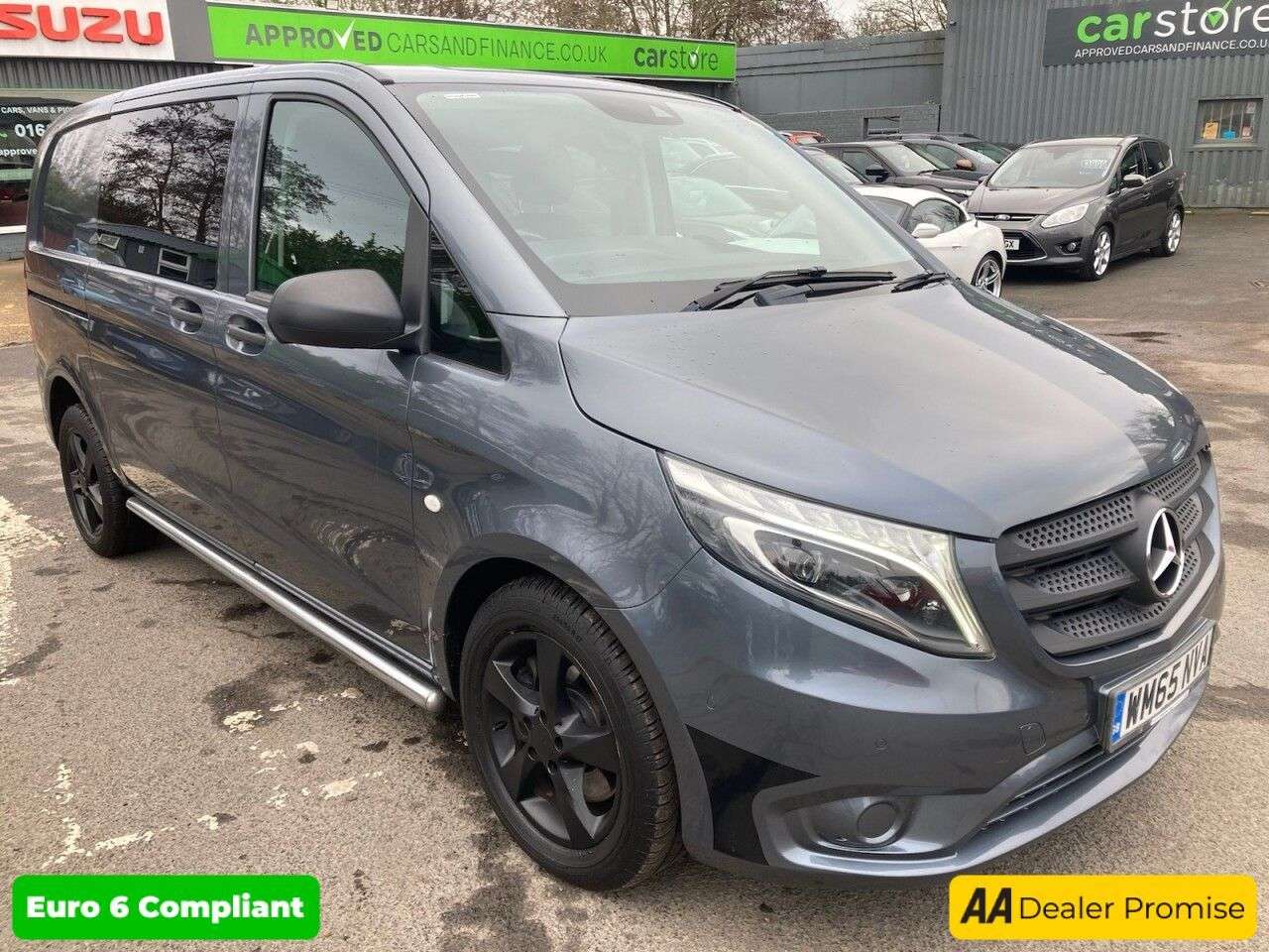 A 2016 MERCEDES-BENZ VITO Grey 2.1 119 CDI BlueTEC Sport Crew Van, 78,600 miles, 2 owners, Euro 6 ULE A 2016 MERCEDES-BENZ VITO Grey 2.1 119 CDI BlueTEC Sport Crew Van, 78,600 miles, 2 owners, Euro 6 ULE