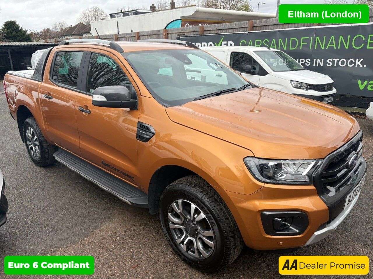 A 2022 FORD RANGER Orange 2.0 EcoBlue Wildtrak Pickup, 73,200 miles, 1 owner, Euro 6 ULEZ, Aut A 2022 FORD RANGER Orange 2.0 EcoBlue Wildtrak Pickup, 73,200 miles, 1 owner, Euro 6 ULEZ, Aut