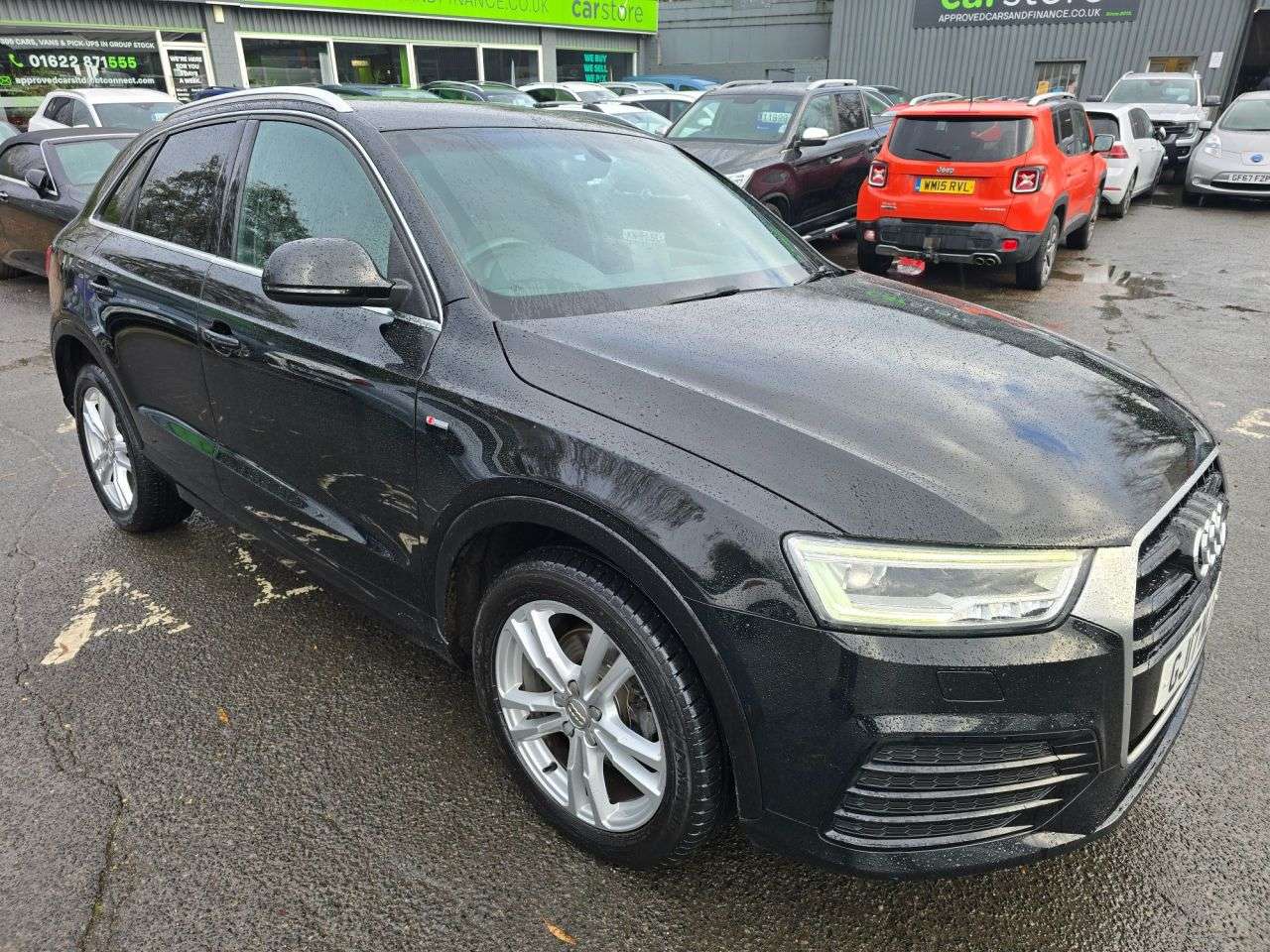 A 2017 AUDI Q3 Black 2.0 TDI S line SUV, 85,000 miles, ULEZ Euro 6 diesel, 6-Speed Manual, A 2017 AUDI Q3 Black 2.0 TDI S line SUV, 85,000 miles, ULEZ Euro 6 diesel, 6-Speed Manual,