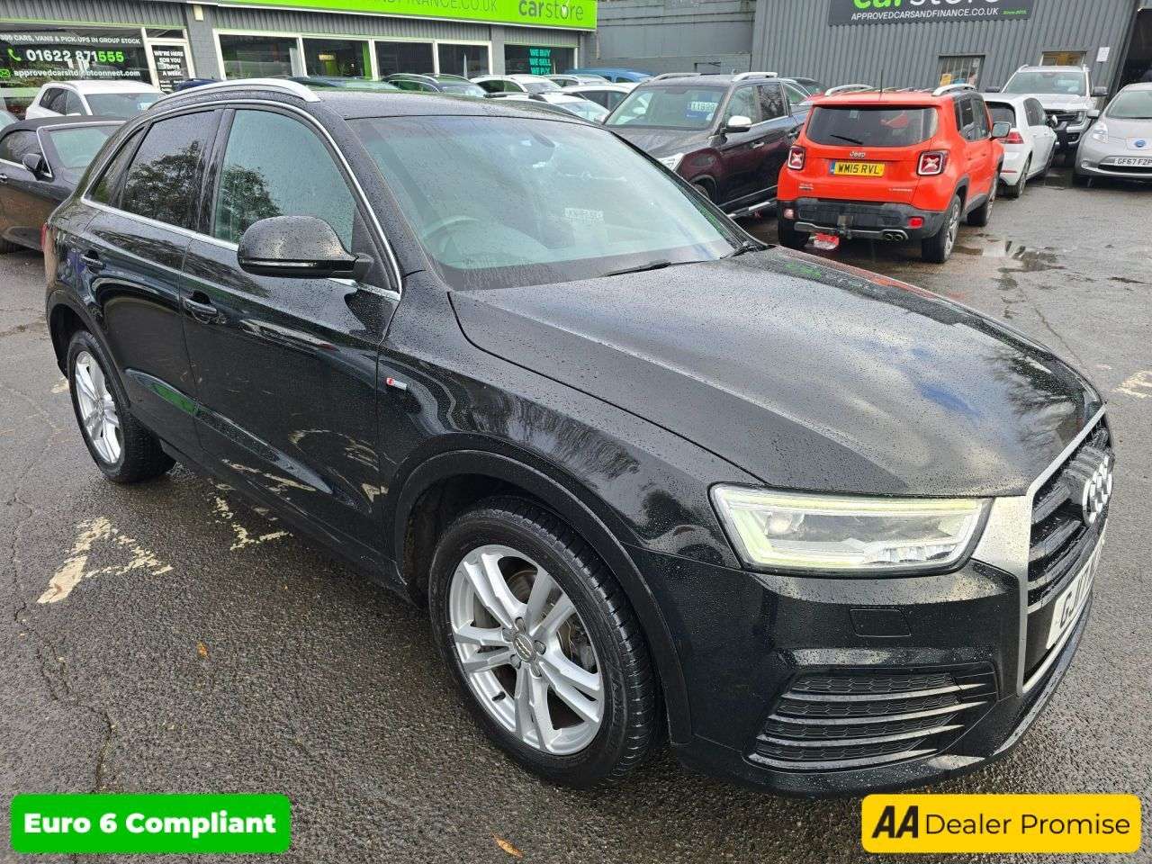 A 2017 AUDI Q3 Black 2.0 TDI S line SUV, 85,000 miles, ULEZ Euro 6 diesel, 6-Speed Manual, A 2017 AUDI Q3 Black 2.0 TDI S line SUV, 85,000 miles, ULEZ Euro 6 diesel, 6-Speed Manual,