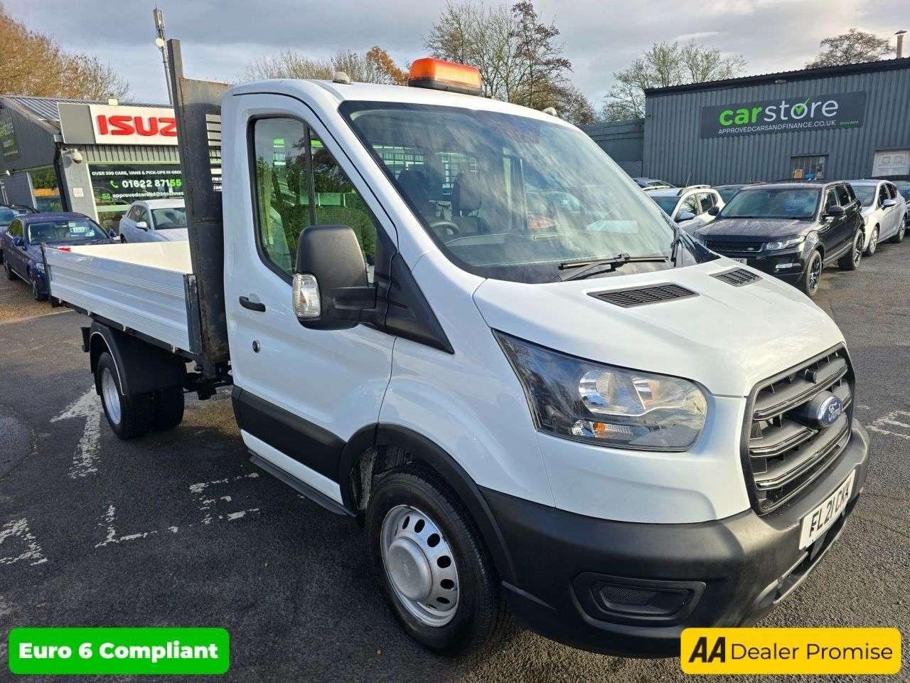 A 2021 FORD TRANSIT 2.0 EcoBlue Tipper, 46.500 miles, Full Service History, ULEZ Euro 6, 6-Spee A 2021 FORD TRANSIT 2.0 EcoBlue Tipper, 46.500 miles, Full Service History, ULEZ Euro 6, 6-Spee