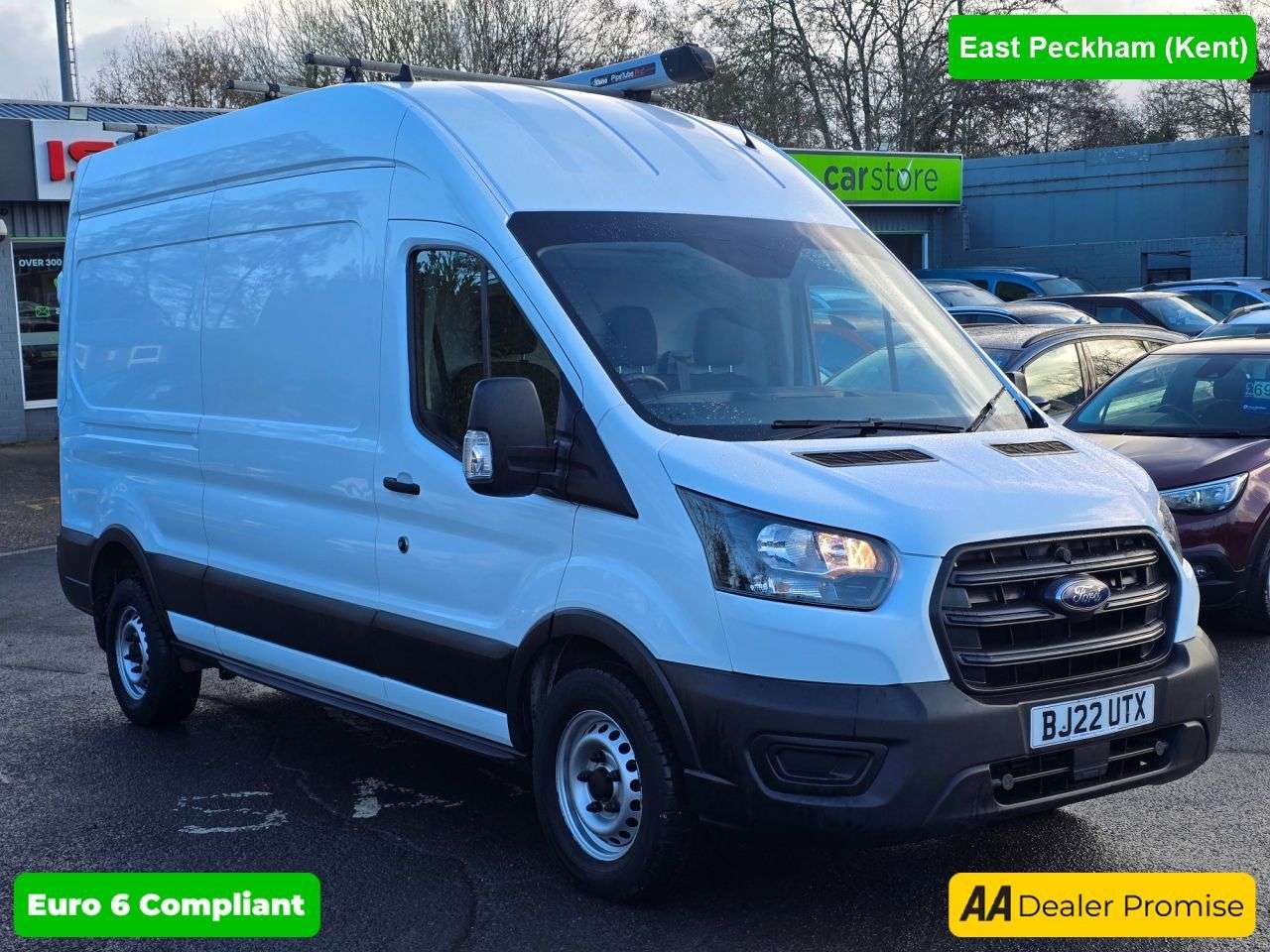A 2022 FORD TRANSIT White 2.0 EcoBlue L3 H3, 52,100 miles, 1 owner, Euro 6, 6-Speed Manual, Air A 2022 FORD TRANSIT White 2.0 EcoBlue L3 H3, 52,100 miles, 1 owner, Euro 6, 6-Speed Manual, Air