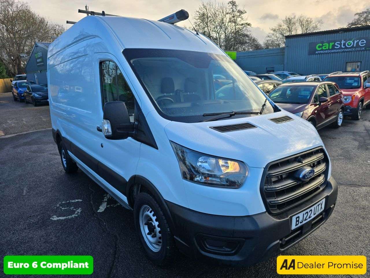A 2022 FORD TRANSIT White 2.0 EcoBlue L3 H3, 52,100 miles, 1 owner, Euro 6, 6-Speed Manual, Air A 2022 FORD TRANSIT White 2.0 EcoBlue L3 H3, 52,100 miles, 1 owner, Euro 6, 6-Speed Manual, Air