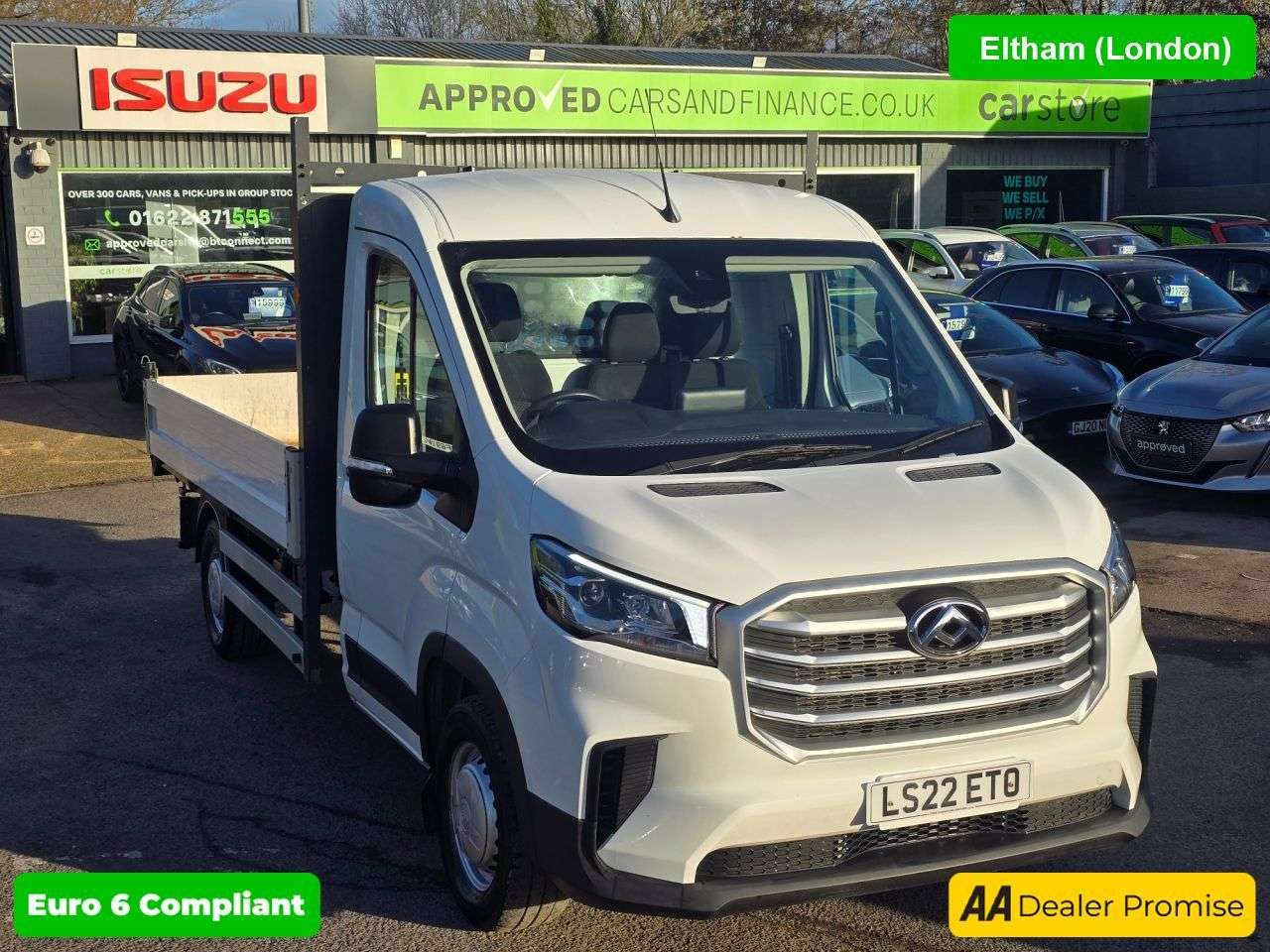 A 2022 MAXUS DELIVER 9 White Euro 6 tipper, 27,800 miles, 6-speed Manual, Electric Tipper Controls A 2022 MAXUS DELIVER 9 White Euro 6 tipper, 27,800 miles, 6-speed Manual, Electric Tipper Controls