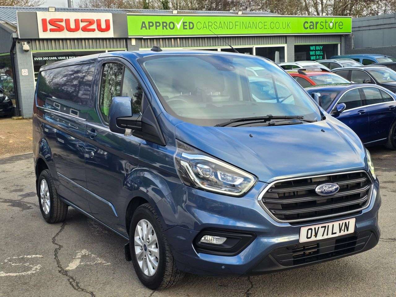A 2021 FORD TRANSIT CUSTOM Euro 6 hybrid Panel van, 49,999 miles, Automatic Gearbox, Sat Nav, Air Con, A 2021 FORD TRANSIT CUSTOM Euro 6 hybrid Panel van, 49,999 miles, Automatic Gearbox, Sat Nav, Air Con,