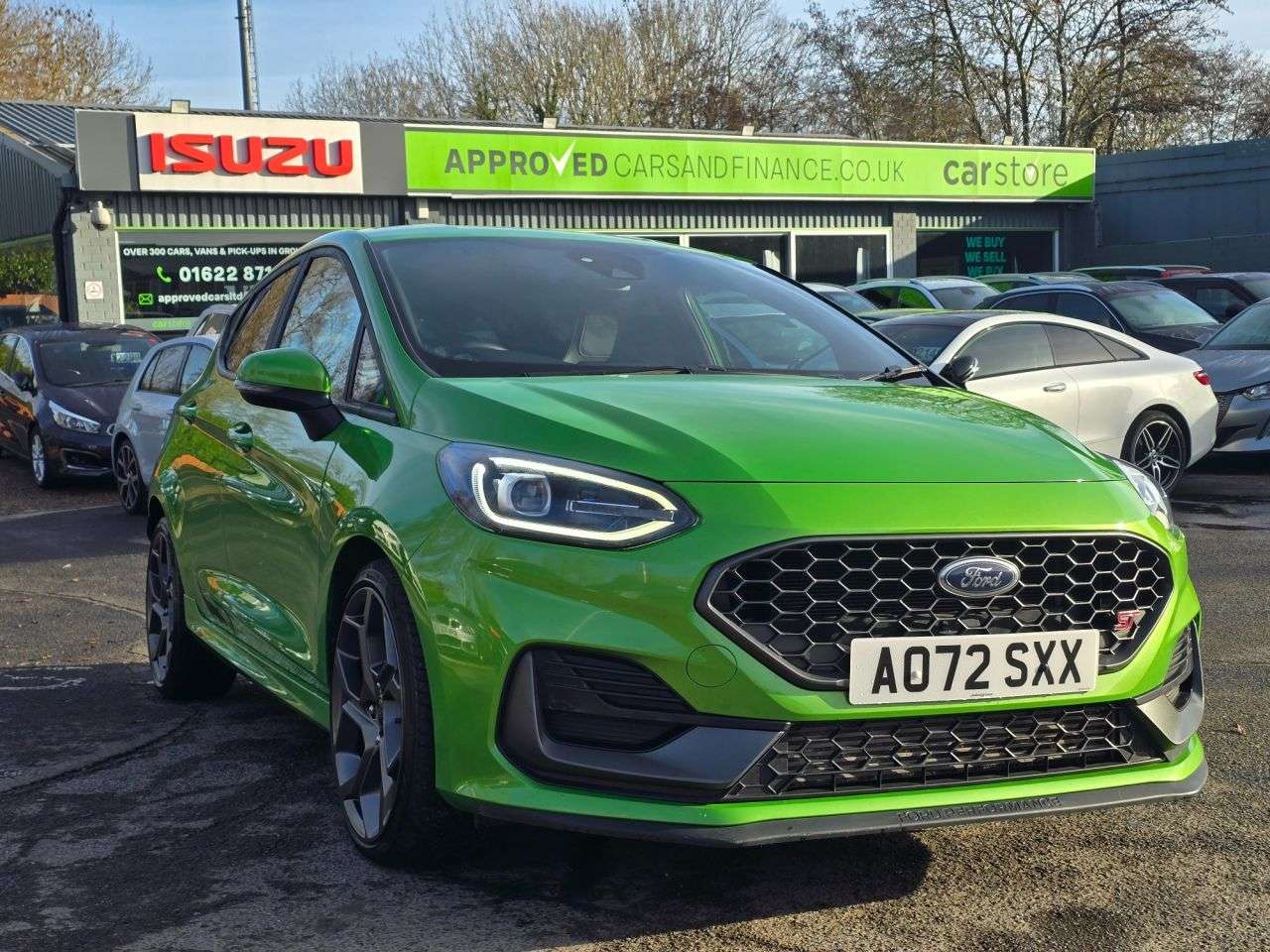 A 2022 FORD FIESTA 1.5T EcoBoost ST-3 hatchback in viper bright green with only 24,400 miles, A 2022 FORD FIESTA 1.5T EcoBoost ST-3 hatchback in viper bright green with only 24,400 miles,