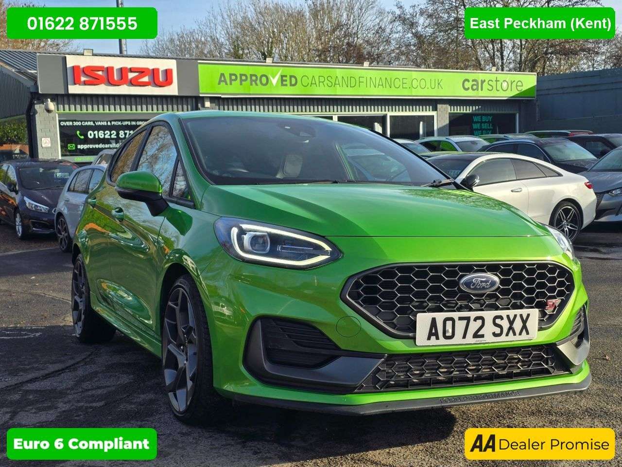 A 2022 FORD FIESTA 1.5T EcoBoost ST-3 hatchback in viper bright green with only 24,400 miles, A 2022 FORD FIESTA 1.5T EcoBoost ST-3 hatchback in viper bright green with only 24,400 miles,