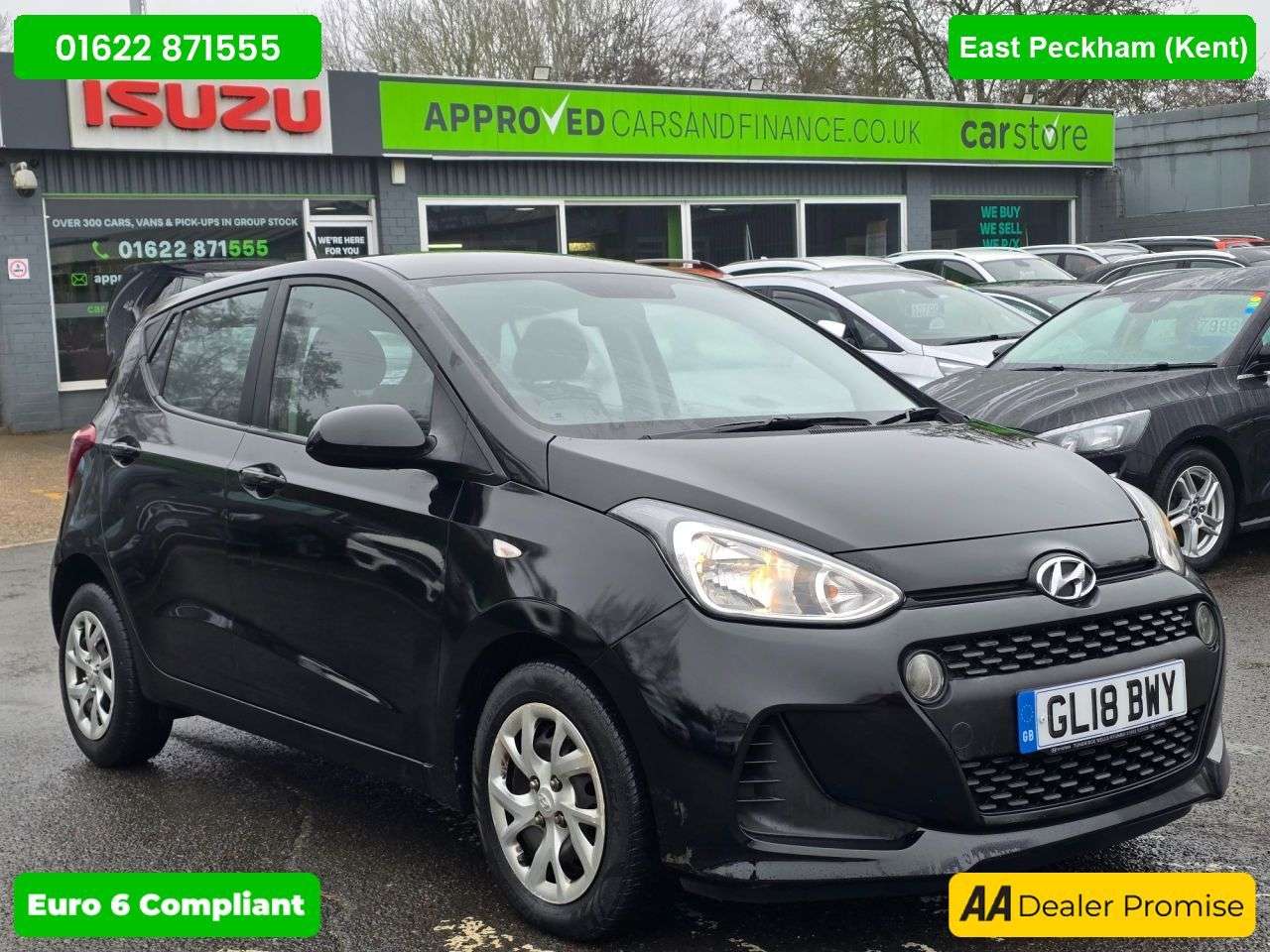 A 2018 HYUNDAI I10 1.2 SE Hatchback Automatic in black with 45,000 miles, Euro 6 petrol, ULEZ A 2018 HYUNDAI I10 1.2 SE Hatchback Automatic in black with 45,000 miles, Euro 6 petrol, ULEZ