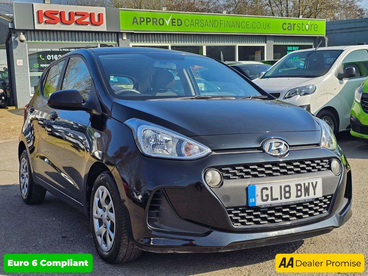 A 2018 HYUNDAI I10 1.2 SE Hatchback Automatic in black with 45,000 miles, Euro 6 petrol, ULEZ A 2018 HYUNDAI I10 1.2 SE Hatchback Automatic in black with 45,000 miles, Euro 6 petrol, ULEZ