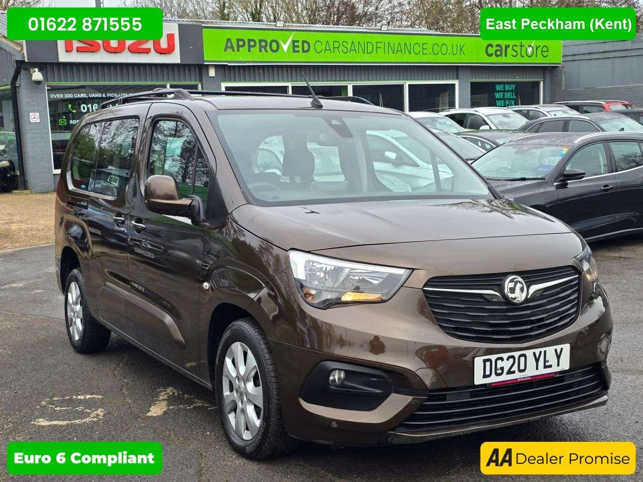 A 2020 VAUXHALL COMBO LIFE 1.5 Turbo D BlueInjection Energy XL 7-seat MPV, 63,388 miles, Euro 6 Diesel A 2020 VAUXHALL COMBO LIFE 1.5 Turbo D BlueInjection Energy XL 7-seat MPV, 63,388 miles, Euro 6 Diesel