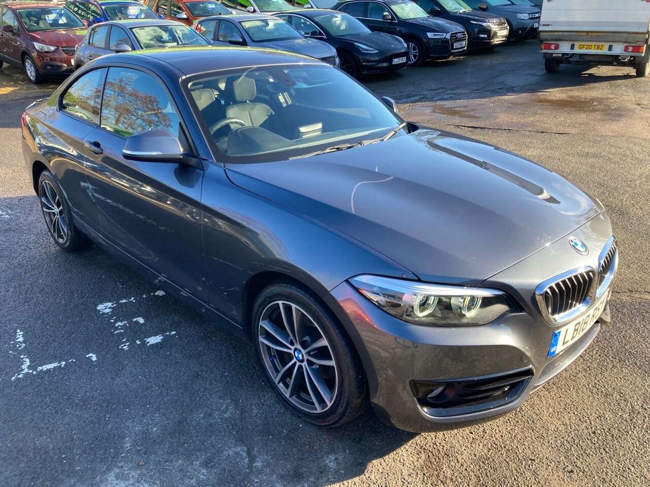 A 2018 BMW 2 SERIES 2.0 218d Sport Coupe Automatic in Grey with 108,000 miles, Euro 6 diesel, S A 2018 BMW 2 SERIES 2.0 218d Sport Coupe Automatic in Grey with 108,000 miles, Euro 6 diesel, S
