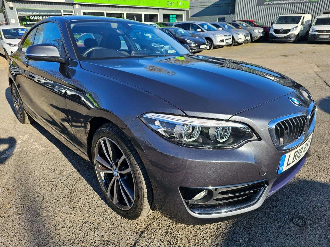 A 2018 BMW 2 SERIES 2.0 218d Sport Coupe Automatic in Grey with 108,000 miles, Euro 6 diesel, S A 2018 BMW 2 SERIES 2.0 218d Sport Coupe Automatic in Grey with 108,000 miles, Euro 6 diesel, S