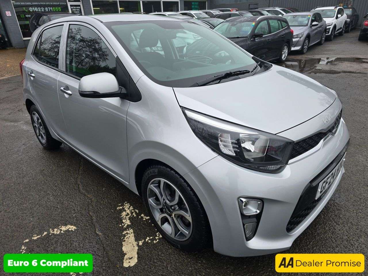 A 2024 KIA PICANTO 1.0 DPi 3 Hatchback in silver with 15,300 miles, Euro 6 petrol Auto, Sat Na A 2024 KIA PICANTO 1.0 DPi 3 Hatchback in silver with 15,300 miles, Euro 6 petrol Auto, Sat Na