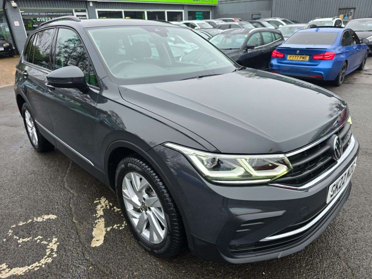 A 2022 VOLKSWAGEN TIGUAN 1.4 TSI Life Plug-in Hybrid SUV Automatic in Grey with 63,500 miles, Euro 6 A 2022 VOLKSWAGEN TIGUAN 1.4 TSI Life Plug-in Hybrid SUV Automatic in Grey with 63,500 miles, Euro 6