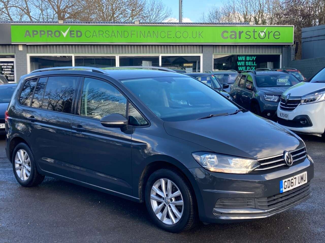 A 2018 VOLKSWAGEN TOURAN 1.2 TSI SE MPV in Grey with 76,800 miles, Euro 6 ULEZ compliant petrol 7 Se A 2018 VOLKSWAGEN TOURAN 1.2 TSI SE MPV in Grey with 76,800 miles, Euro 6 ULEZ compliant petrol 7 Se
