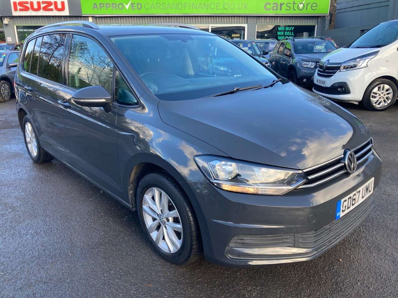 A 2018 VOLKSWAGEN TOURAN 1.2 TSI SE MPV in Grey with 76,800 miles, Euro 6 ULEZ compliant petrol 7 Se A 2018 VOLKSWAGEN TOURAN 1.2 TSI SE MPV in Grey with 76,800 miles, Euro 6 ULEZ compliant petrol 7 Se